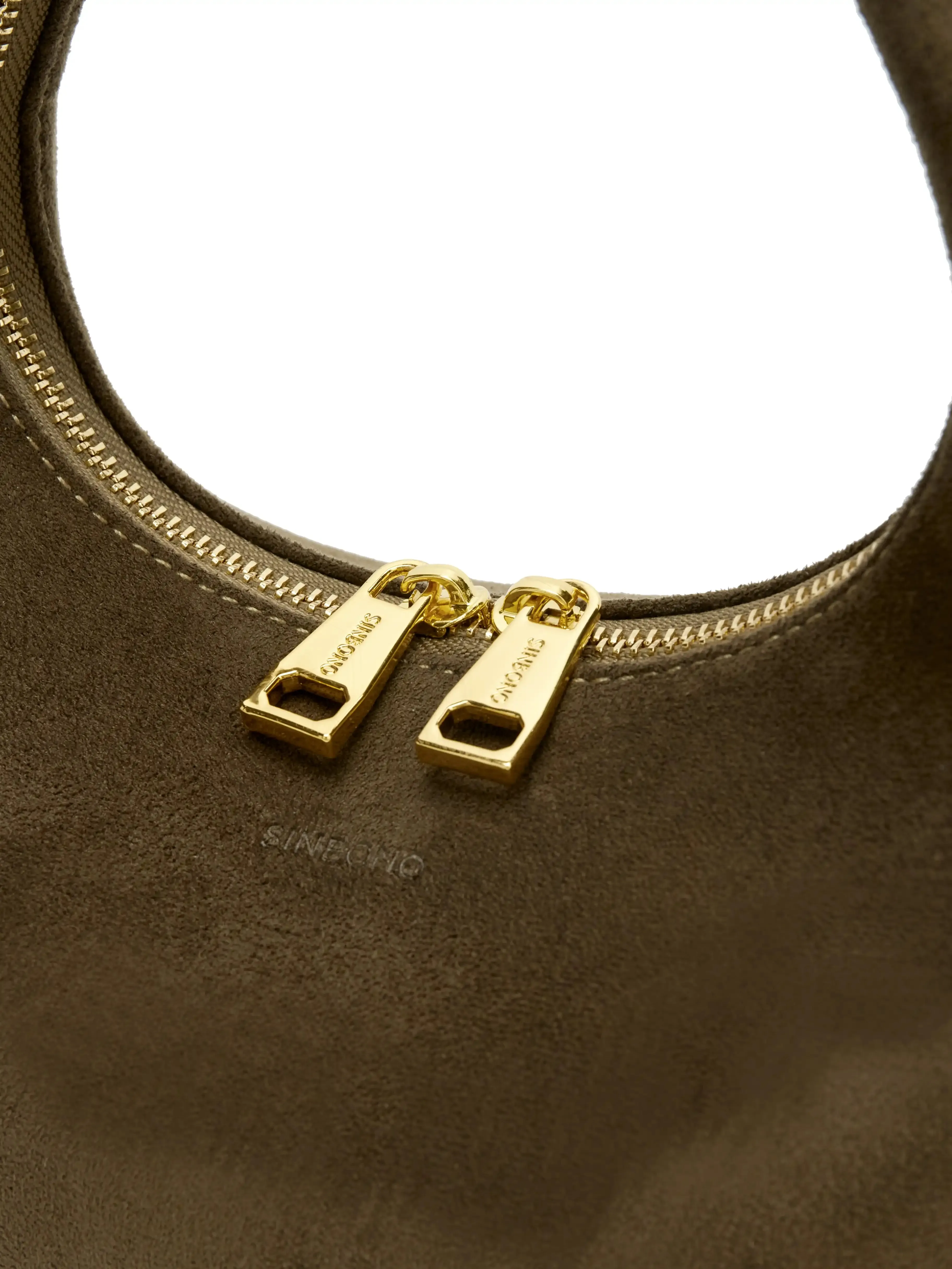 Vienna Top Handle Crossbody Bag(2.0)- Dark Green Fake Suede sold by Sinbono product image thumbnail 3