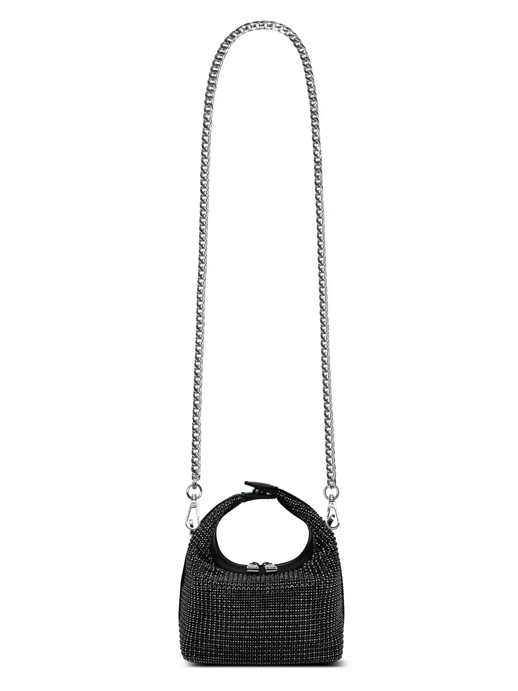 Vienna Top Handle Crossbody Bag - Black Rhinestone sold by Sinbono product image thumbnail 3