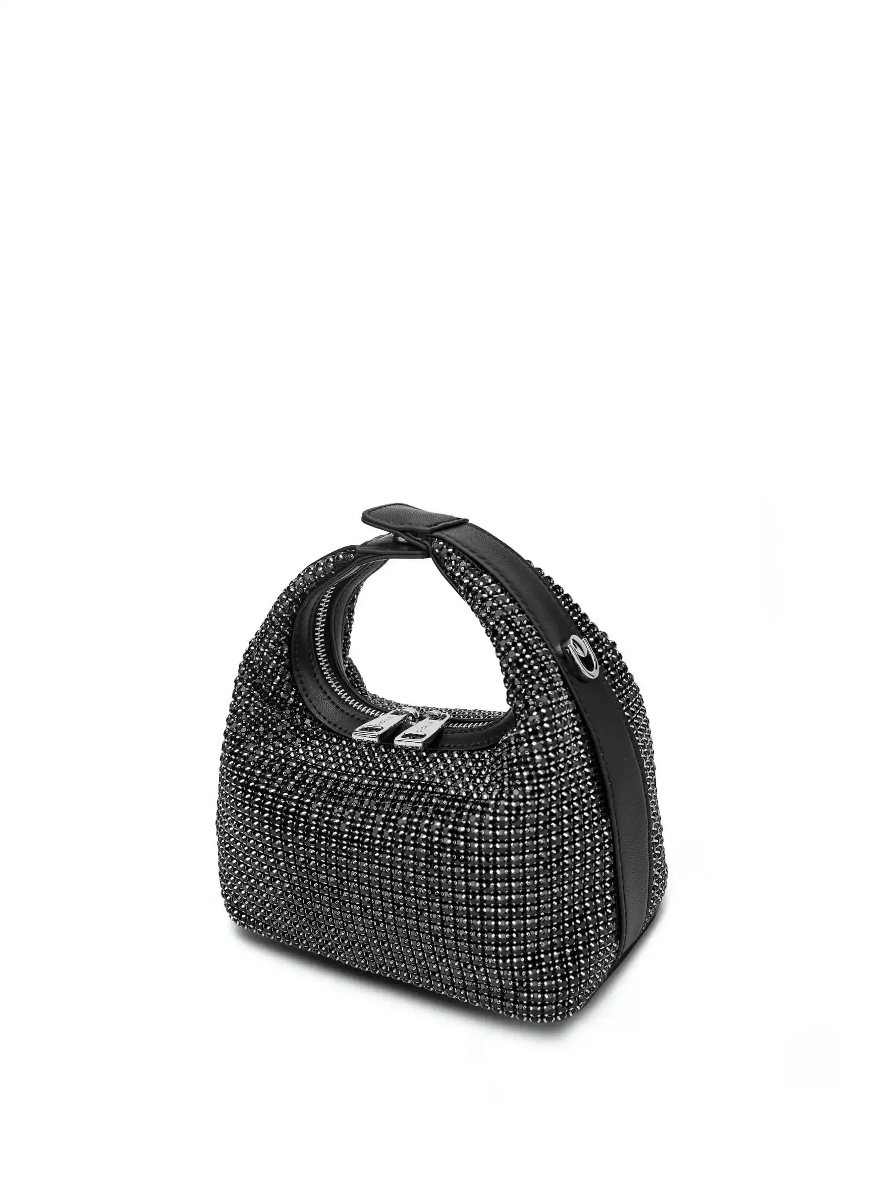 Vienna Top Handle Crossbody Bag - Black Rhinestone sold by Sinbono product image thumbnail 2