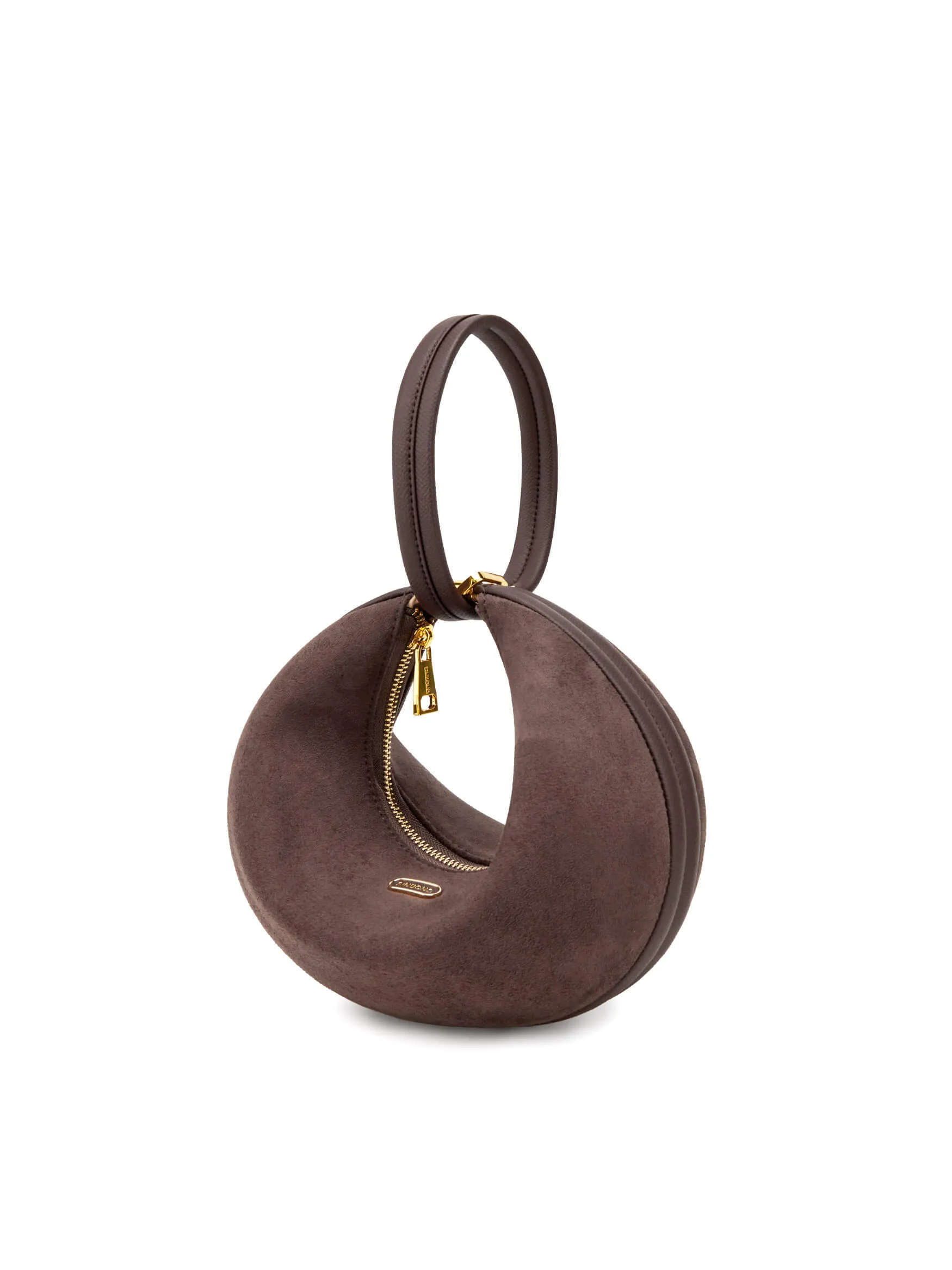 Zoey Shoulder Crossbody Bag - Dark Brown Fake Suede sold by Sinbono product image thumbnail 5