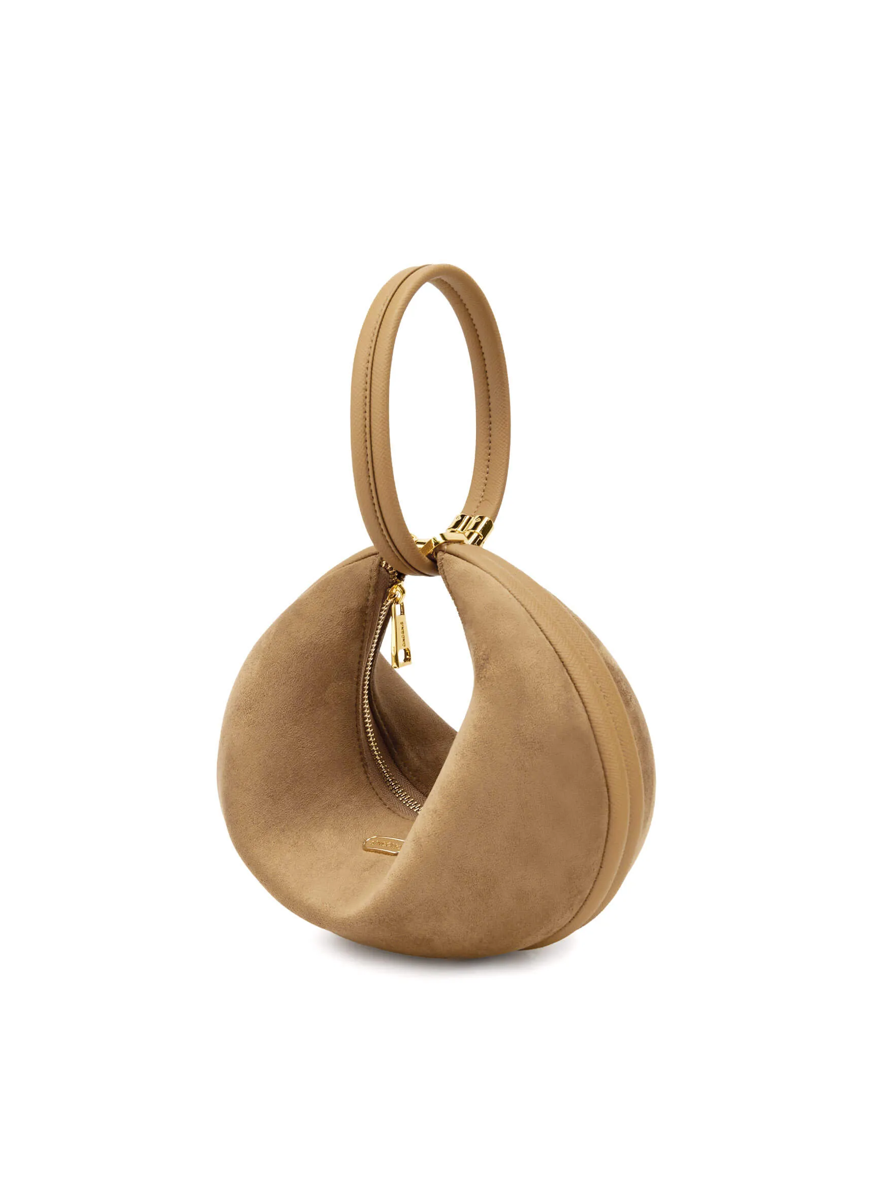Zoey Shoulder Crossbody Bag - Brown Fake Suede sold by Sinbono product image thumbnail 5