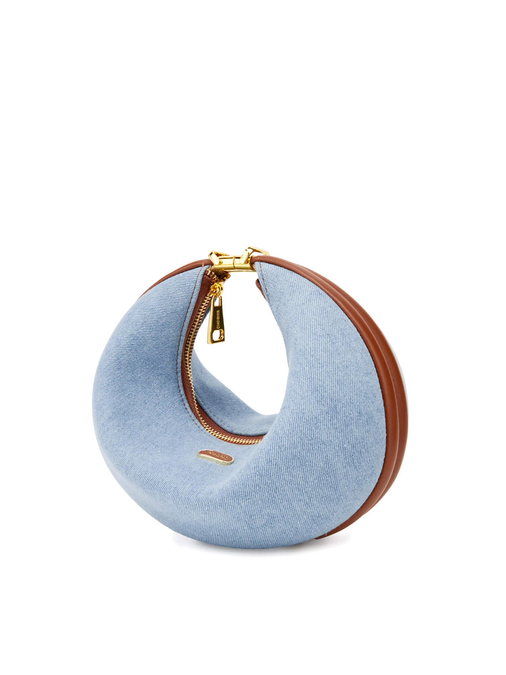 Zoey Shoulder Crossbody Bag - Light blue&Brown sold by Sinbono product image thumbnail 4