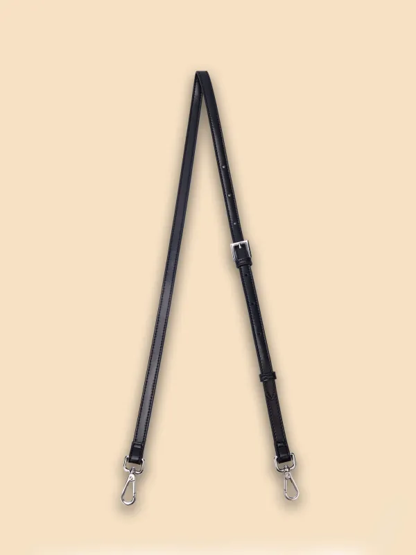 Long Shoulder Strap -  Black Silver made by Sinbono