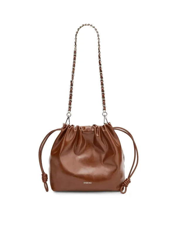 Clara Shoulder Crossbody Bag - Brown made by Sinbono