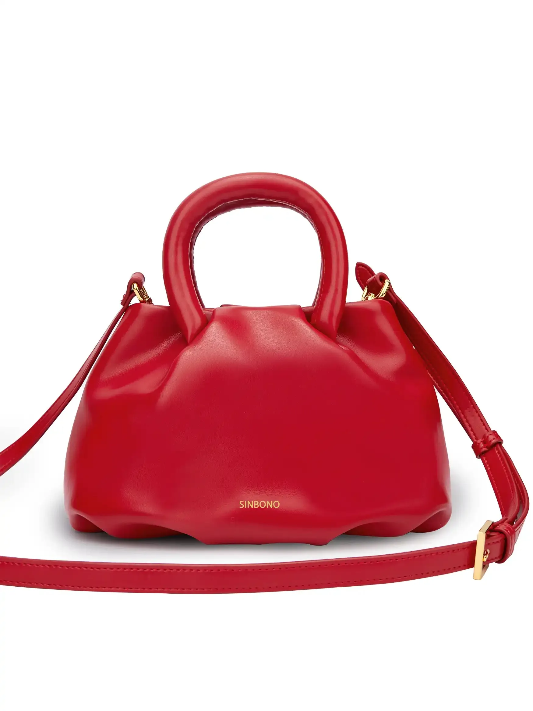 Gal Top Handle Crossbody Bag - Red sold by Sinbono product image thumbnail 5