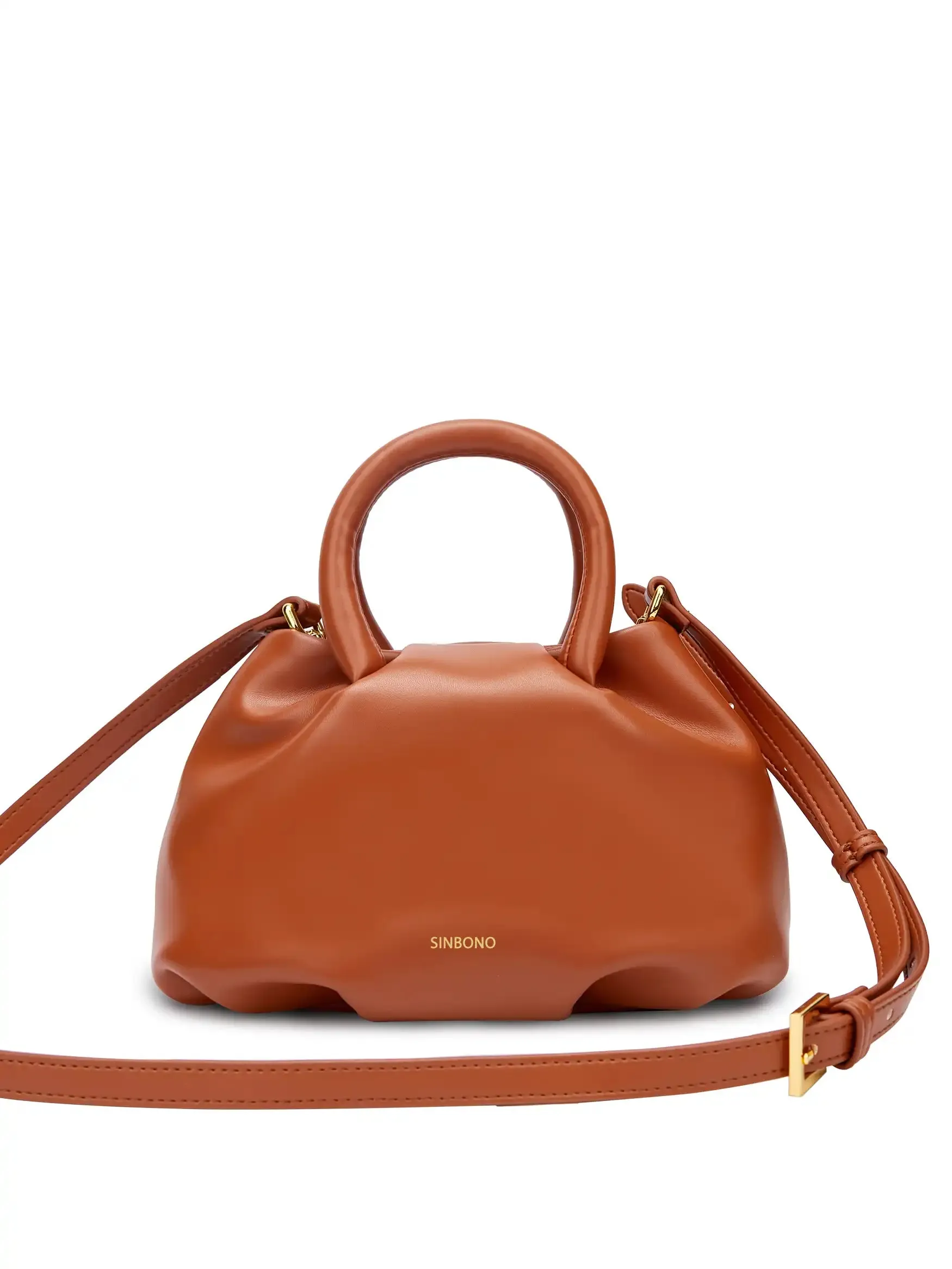 Gal Top Handle Crossbody Bag - Brown sold by Sinbono product image thumbnail 5