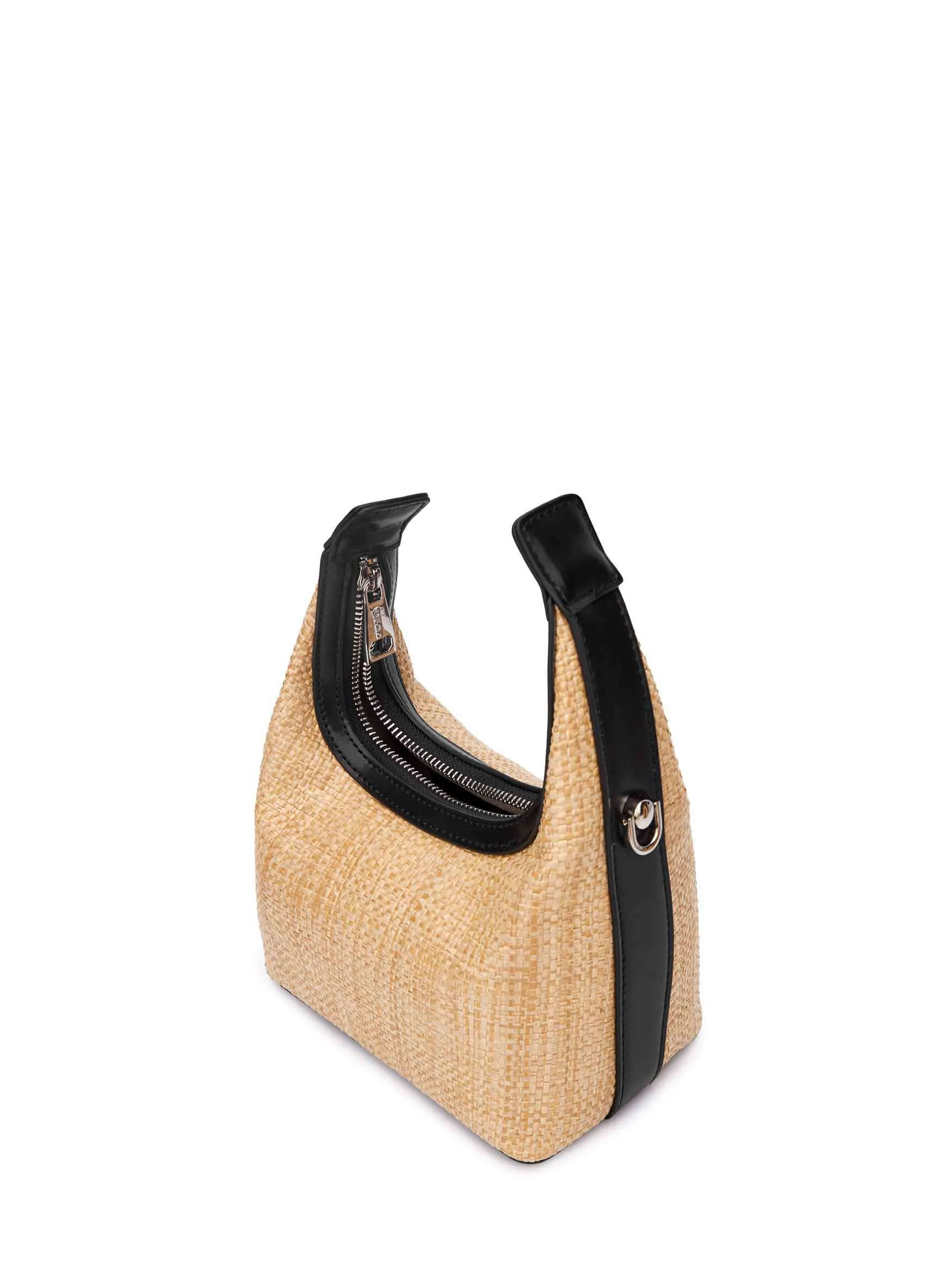 Vienna Top Handle Crossbody Bag - Black&Straw sold by Sinbono product image thumbnail 4