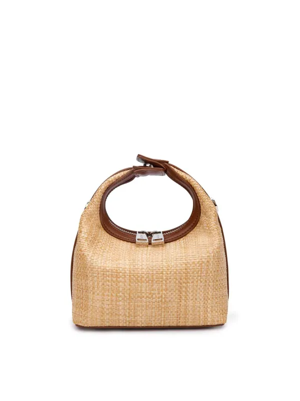Vienna Top Handle Crossbody Bag  - Brown&Straw made by Sinbono