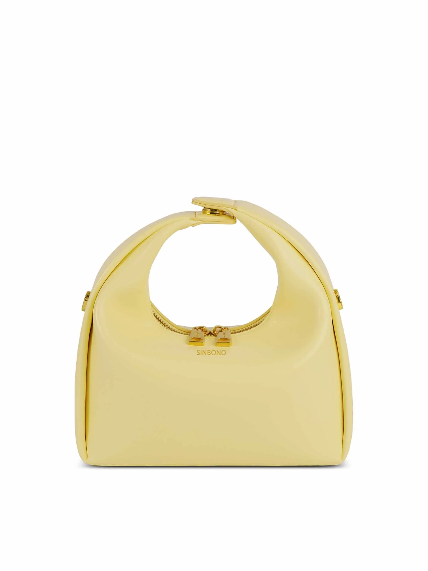 Medium Vienna Top Handle Crossbody Bag - Light Yellow sold by Sinbono