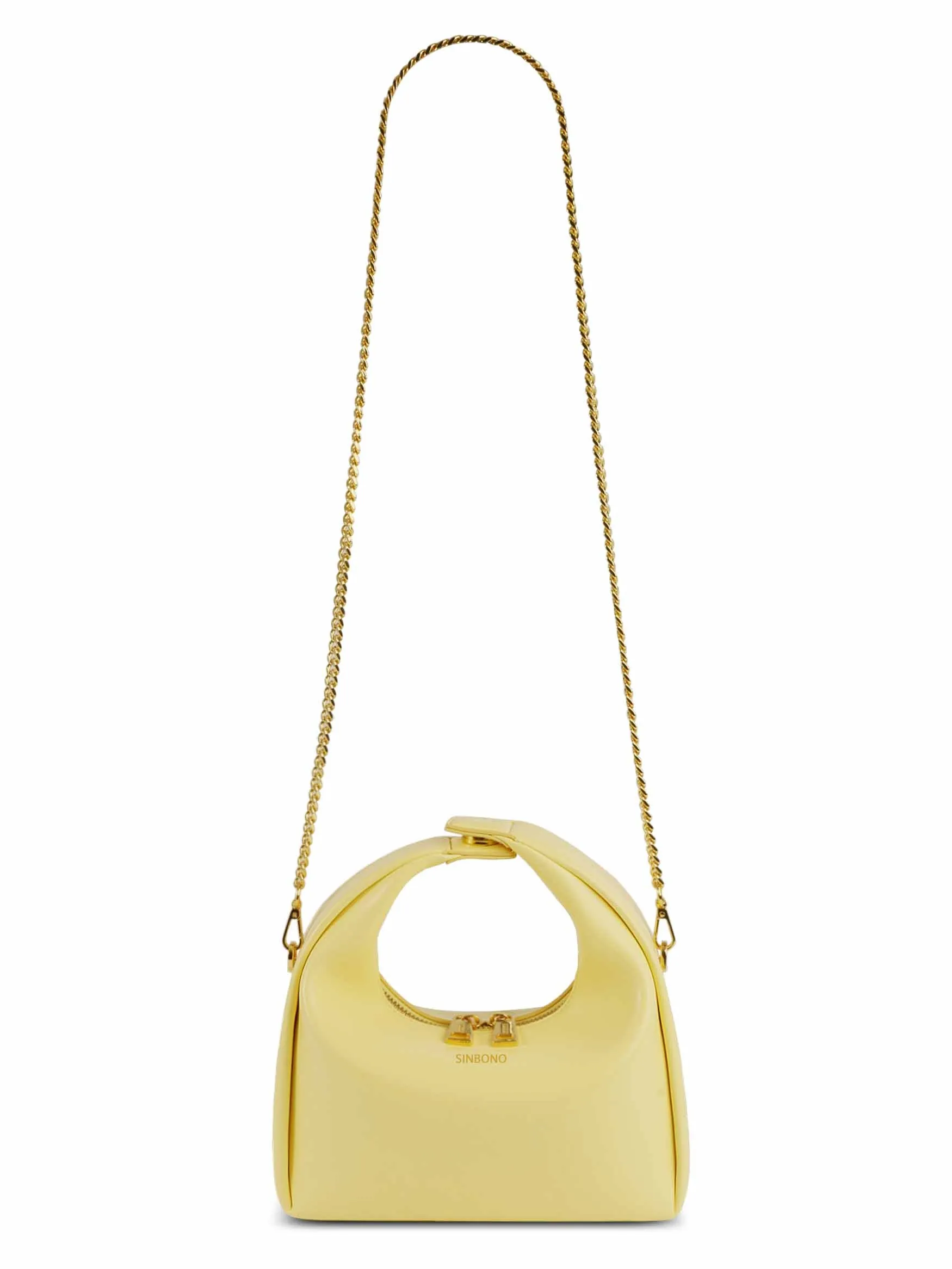 Medium Vienna Top Handle Crossbody Bag - Light Yellow sold by Sinbono product image thumbnail 4