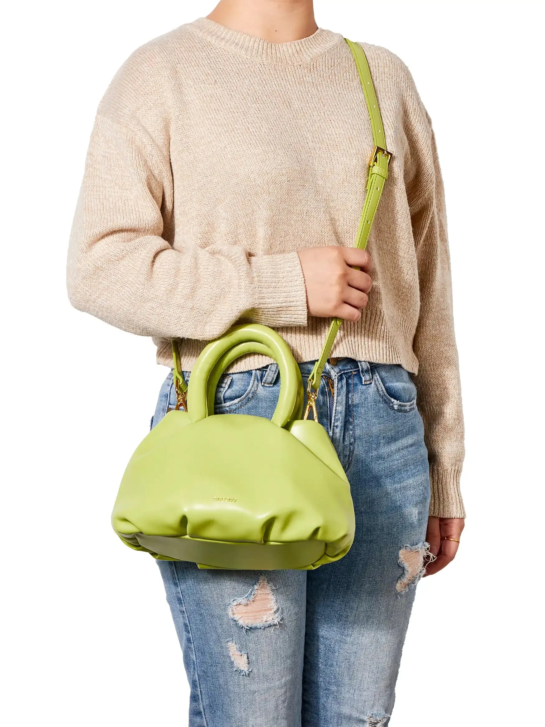 Gal Top Handle Crossbody Bag - Lime Green sold by Sinbono product image thumbnail 3