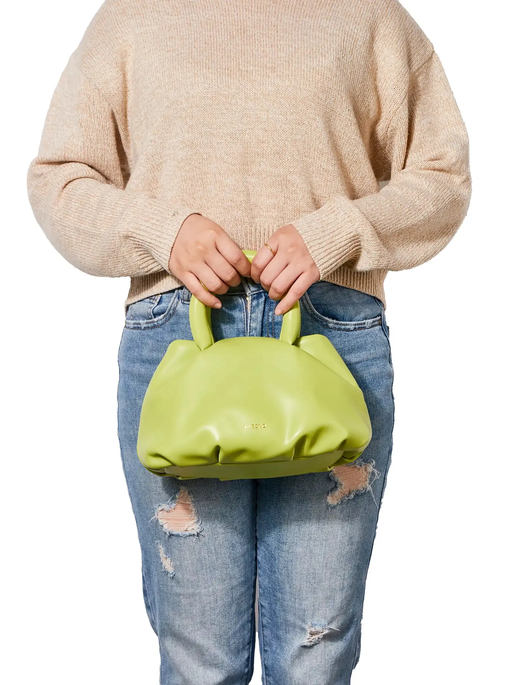Gal Top Handle Crossbody Bag - Lime Green sold by Sinbono product image thumbnail 2