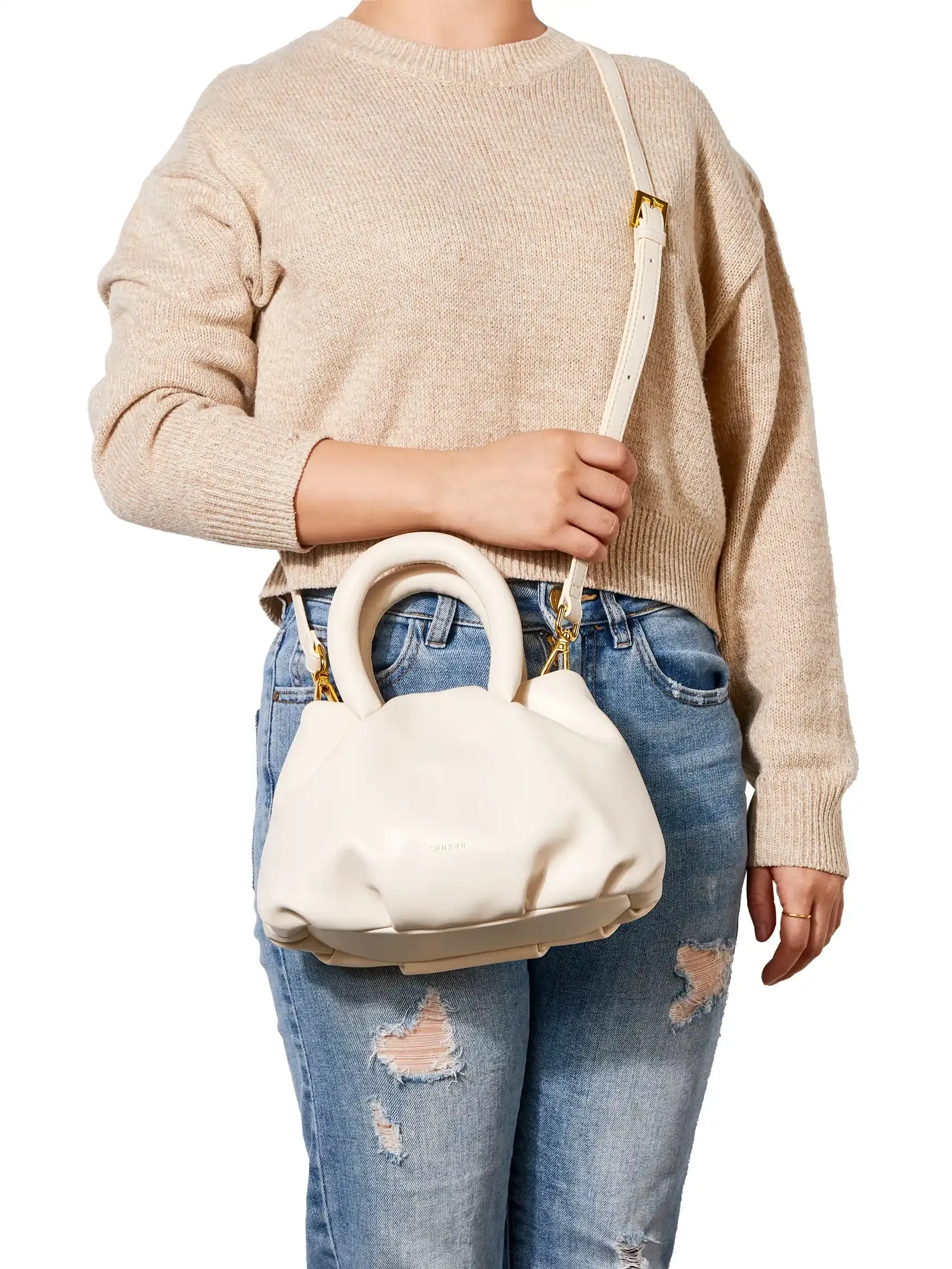 Gal Top Handle Crossbody Bag - Ivory sold by Sinbono product image thumbnail 2
