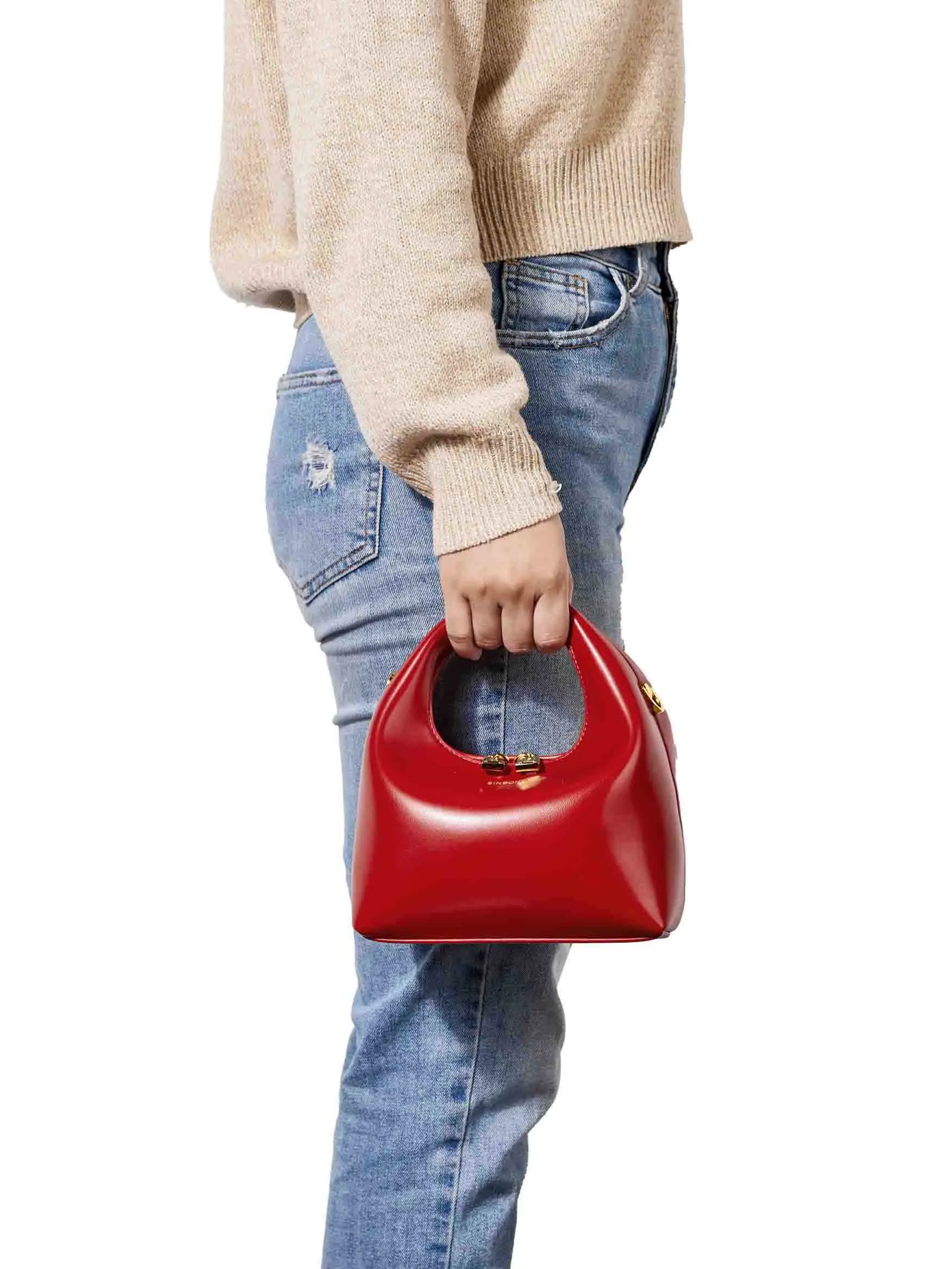 Vienna Top Handle Crossbody Bag - Red sold by Sinbono product image thumbnail 2
