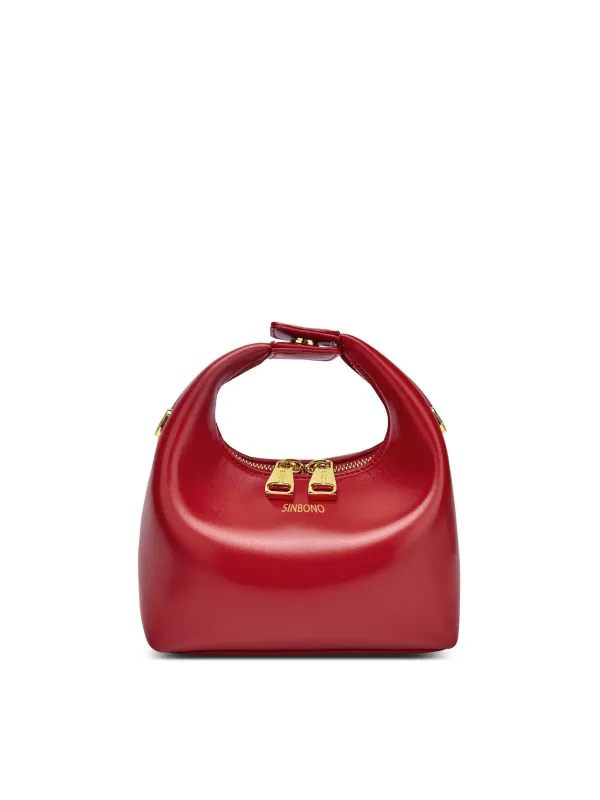 Vienna Top Handle Crossbody Bag - Red made by Sinbono