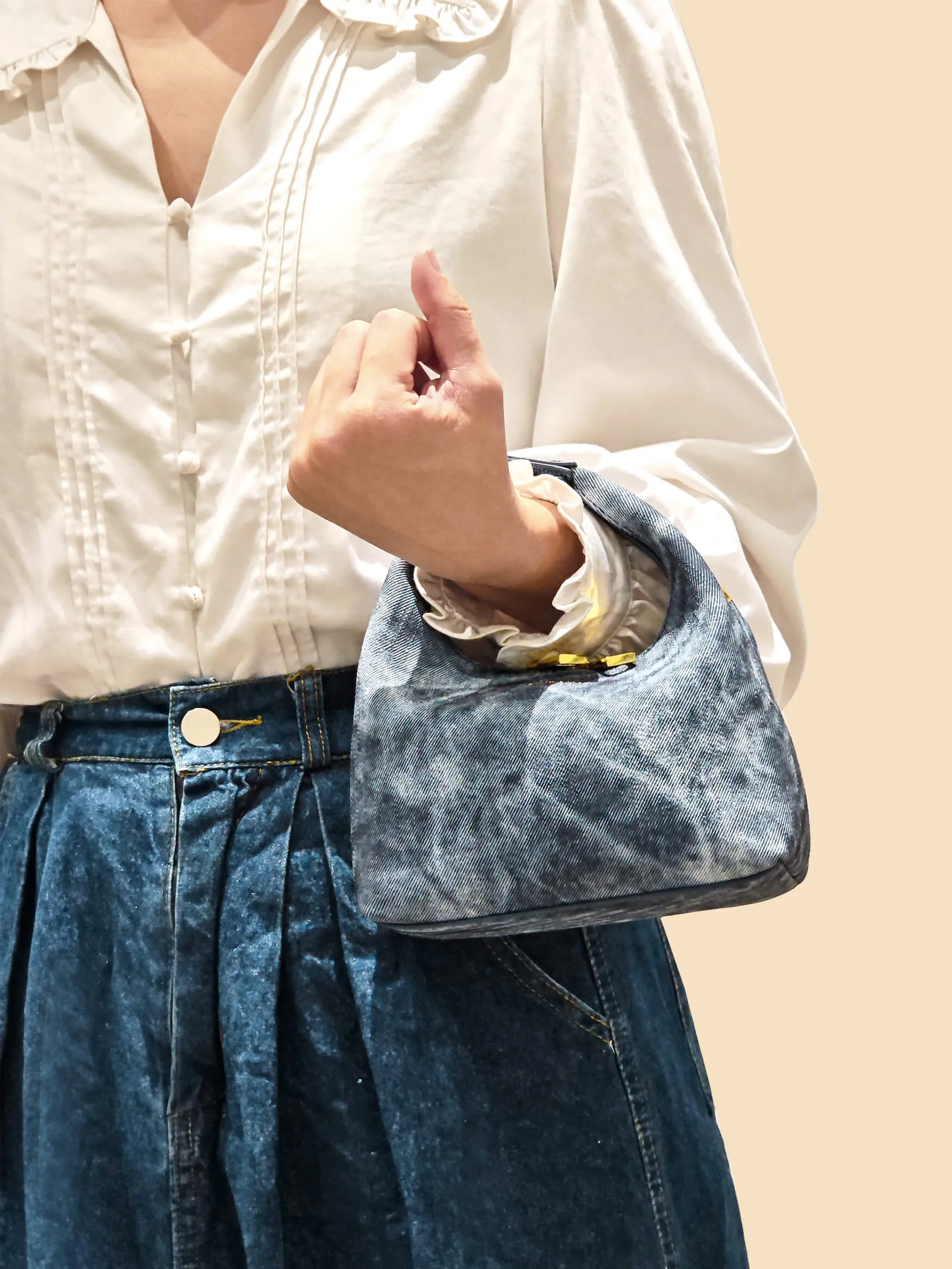 Vienna Top Handle Crossbody Bag - Deep Blue sold by Sinbono product image thumbnail 4