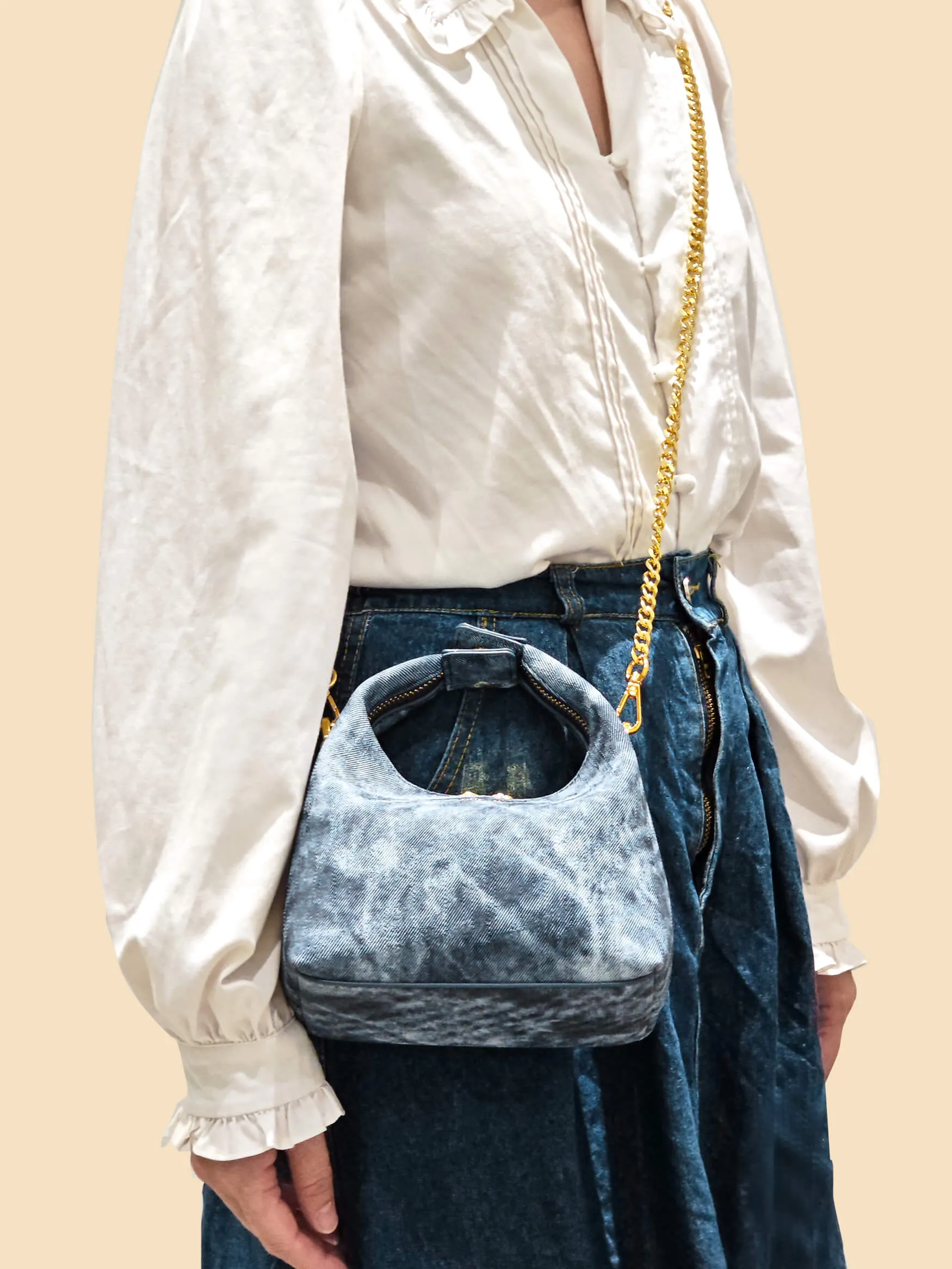 Vienna Top Handle Crossbody Bag - Deep Blue sold by Sinbono product image thumbnail 5