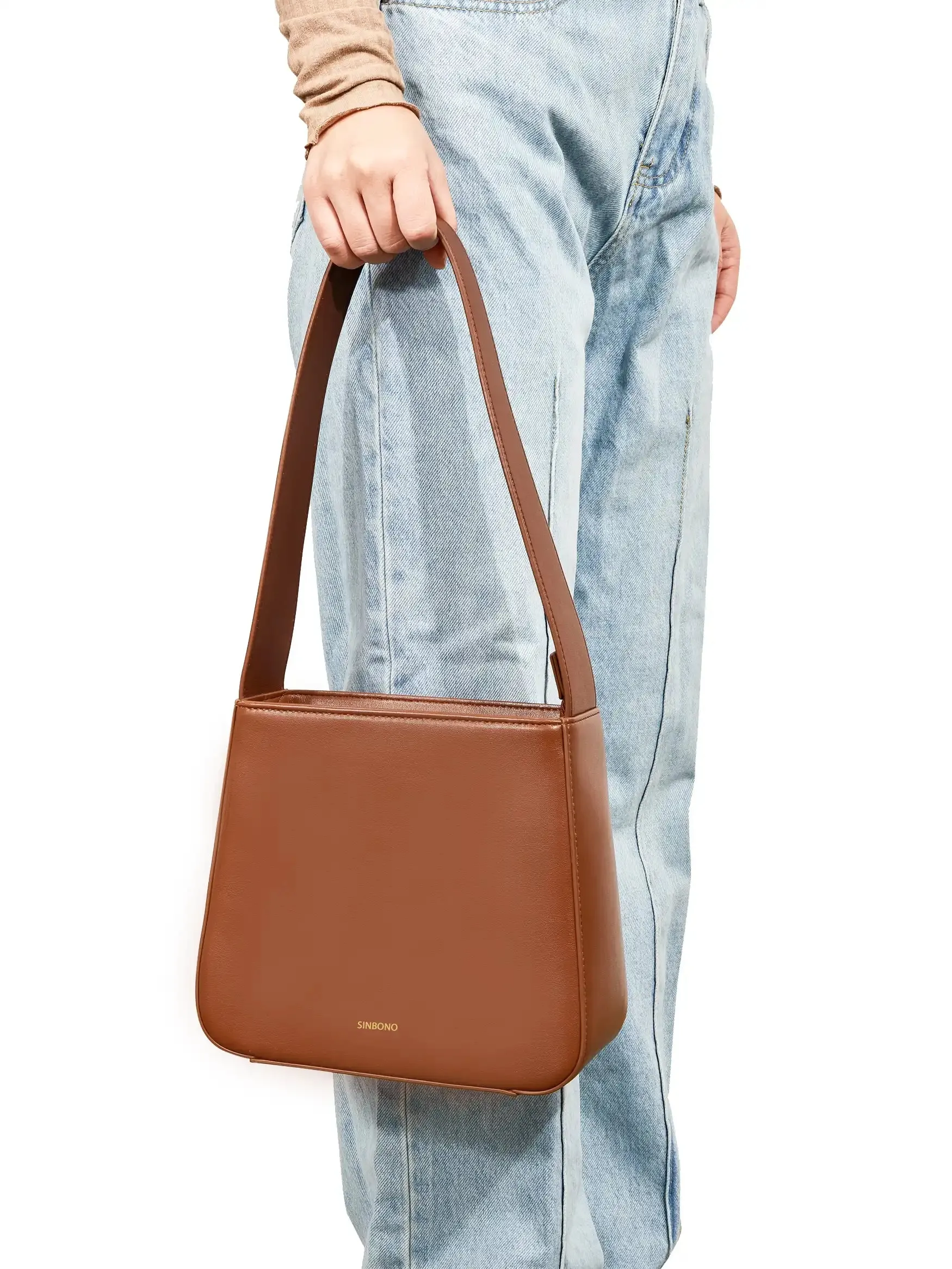 Betty Shoulder Bag- Brown sold by Sinbono product image thumbnail 2