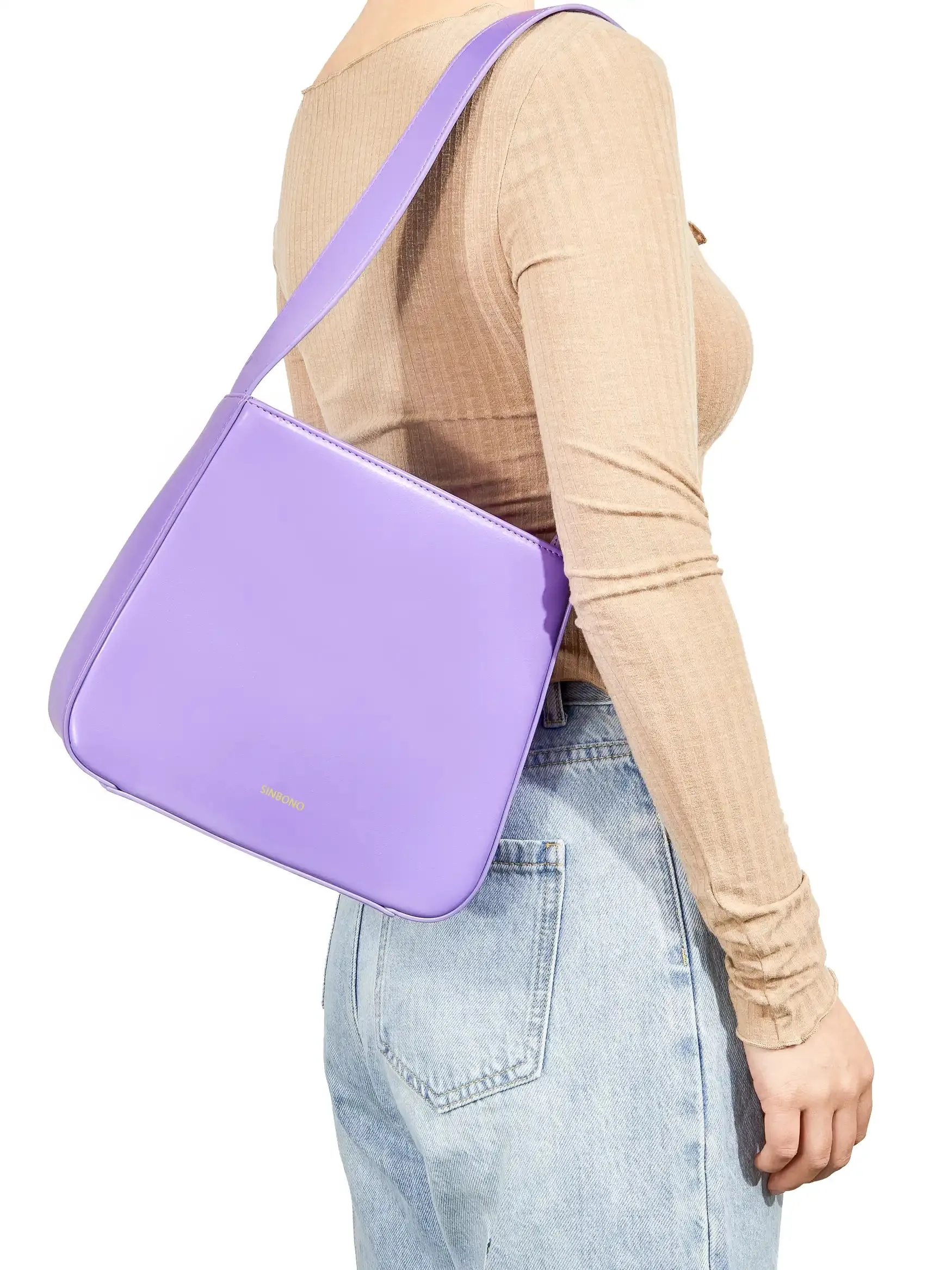 Betty Shoulder Bag- Purple sold by Sinbono product image thumbnail 3