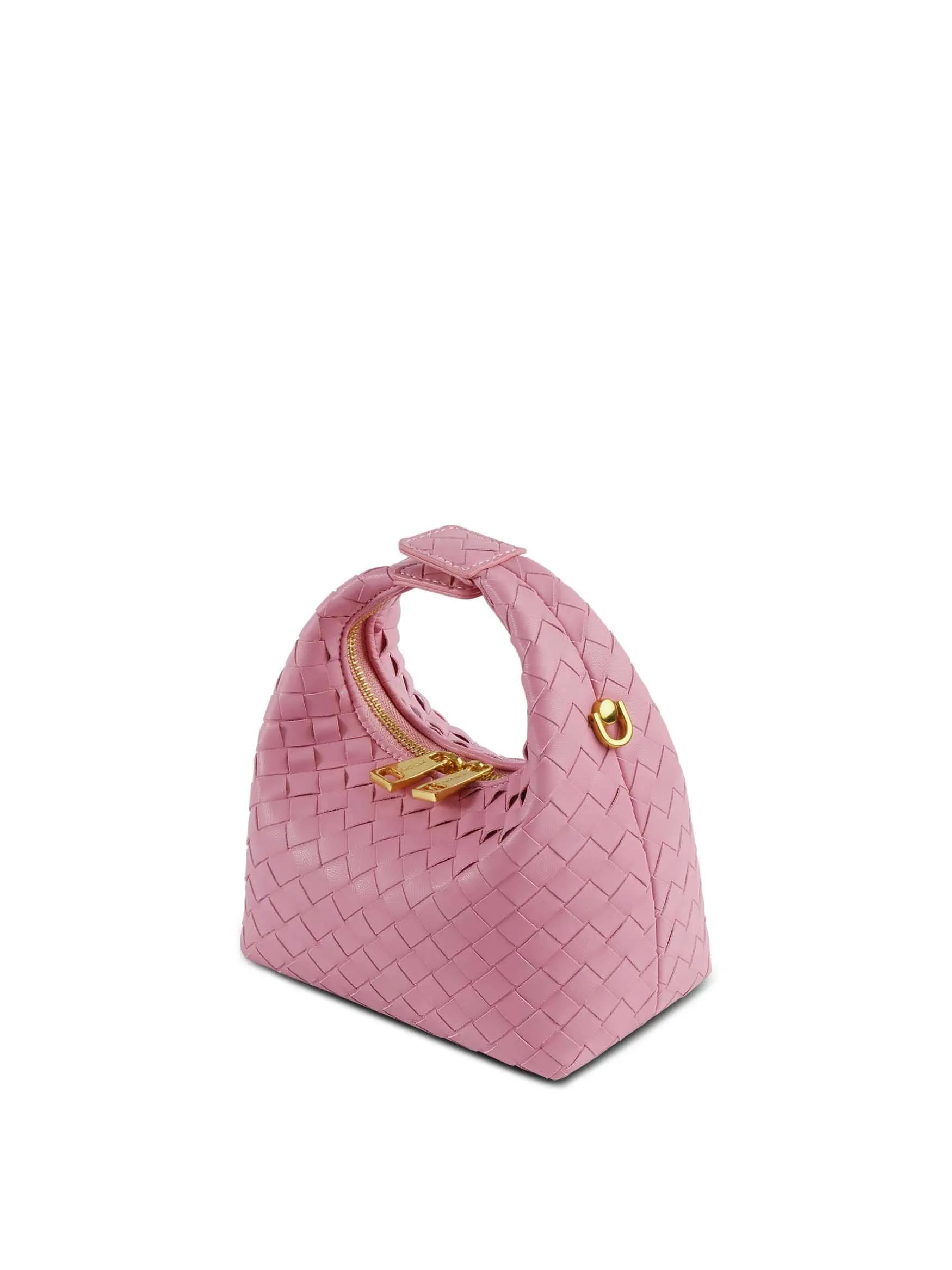 Vienna Top Handle Crossbody Bag - Pink Braided sold by Sinbono product image thumbnail 4