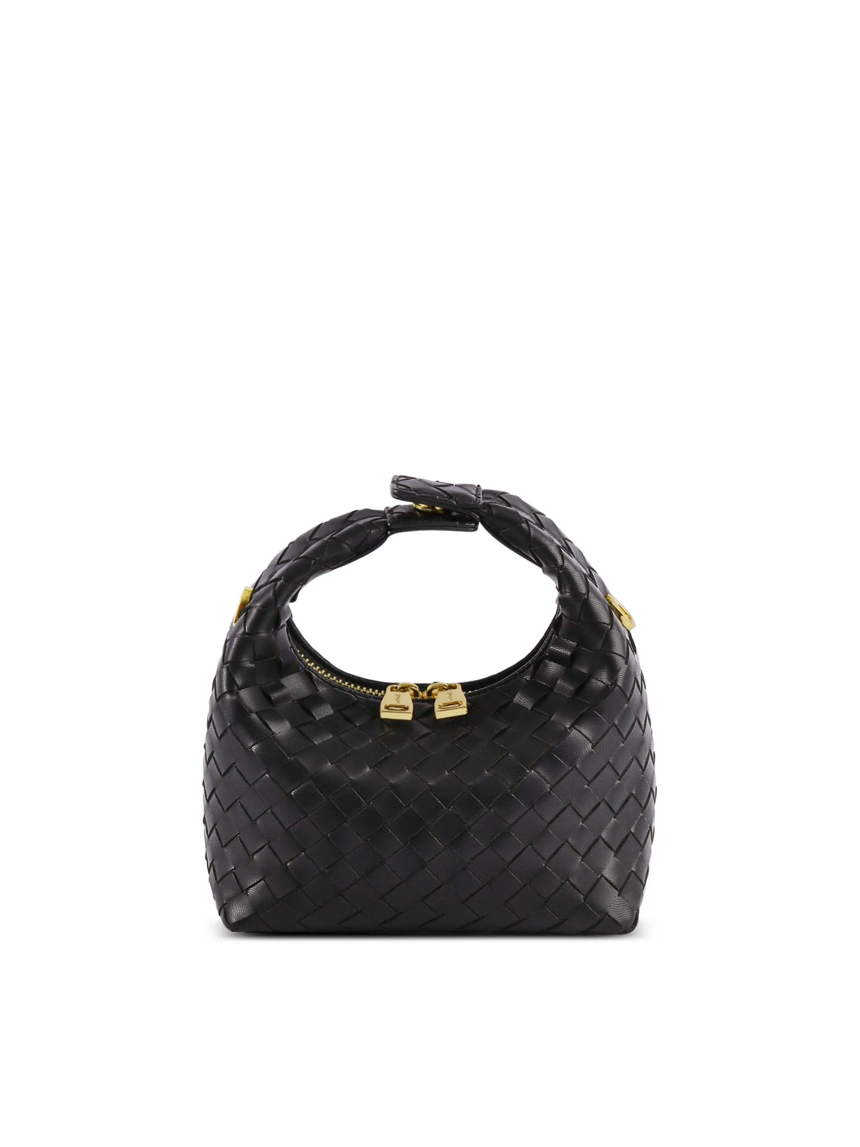 Vienna Top Handle Crossbody Bag - Black Braided sold by Sinbono