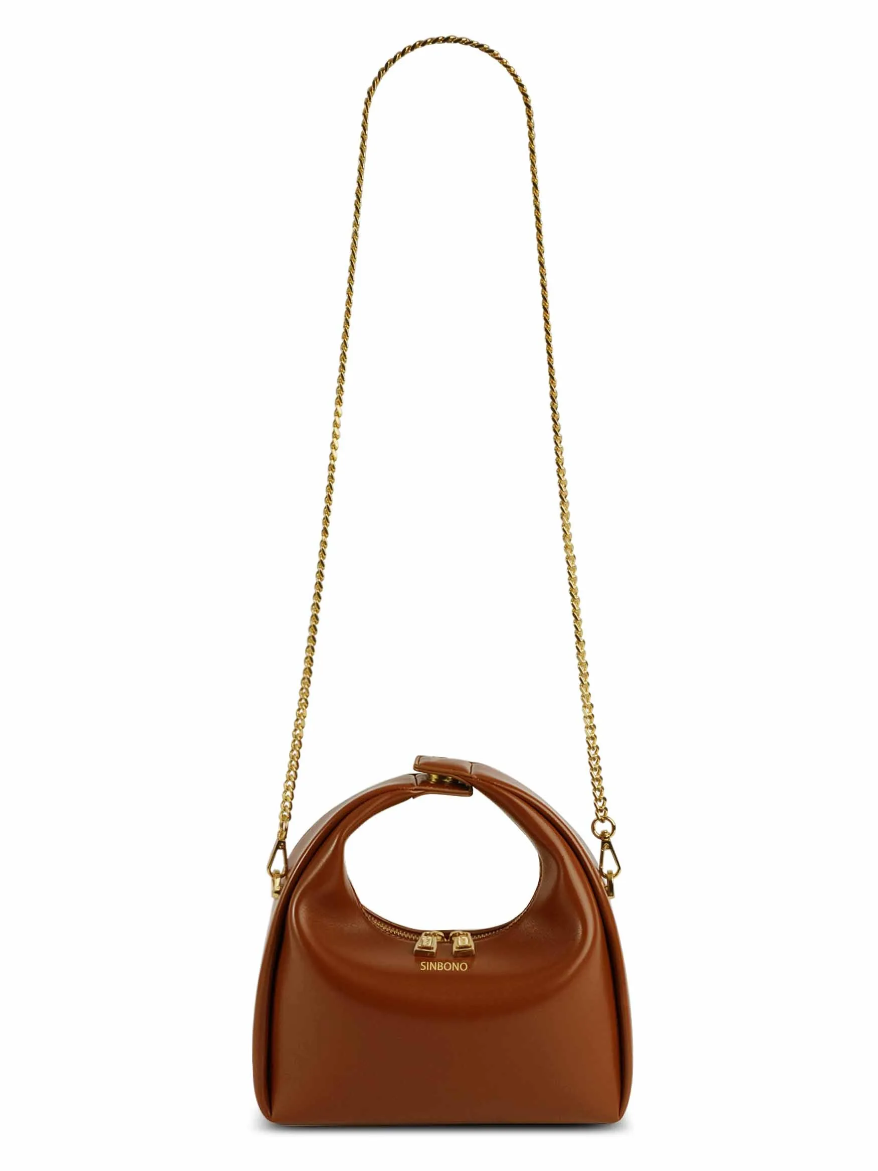 Medium Vienna Top Handle Crossbody Bag - Brown sold by Sinbono product image thumbnail 4