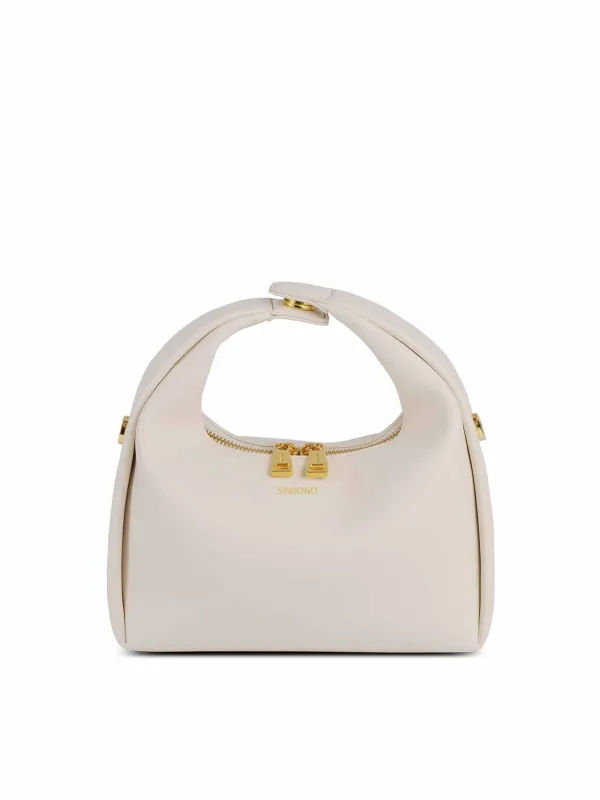 Medium Vienna Top Handle Crossbody Bag - Ivory made by Sinbono