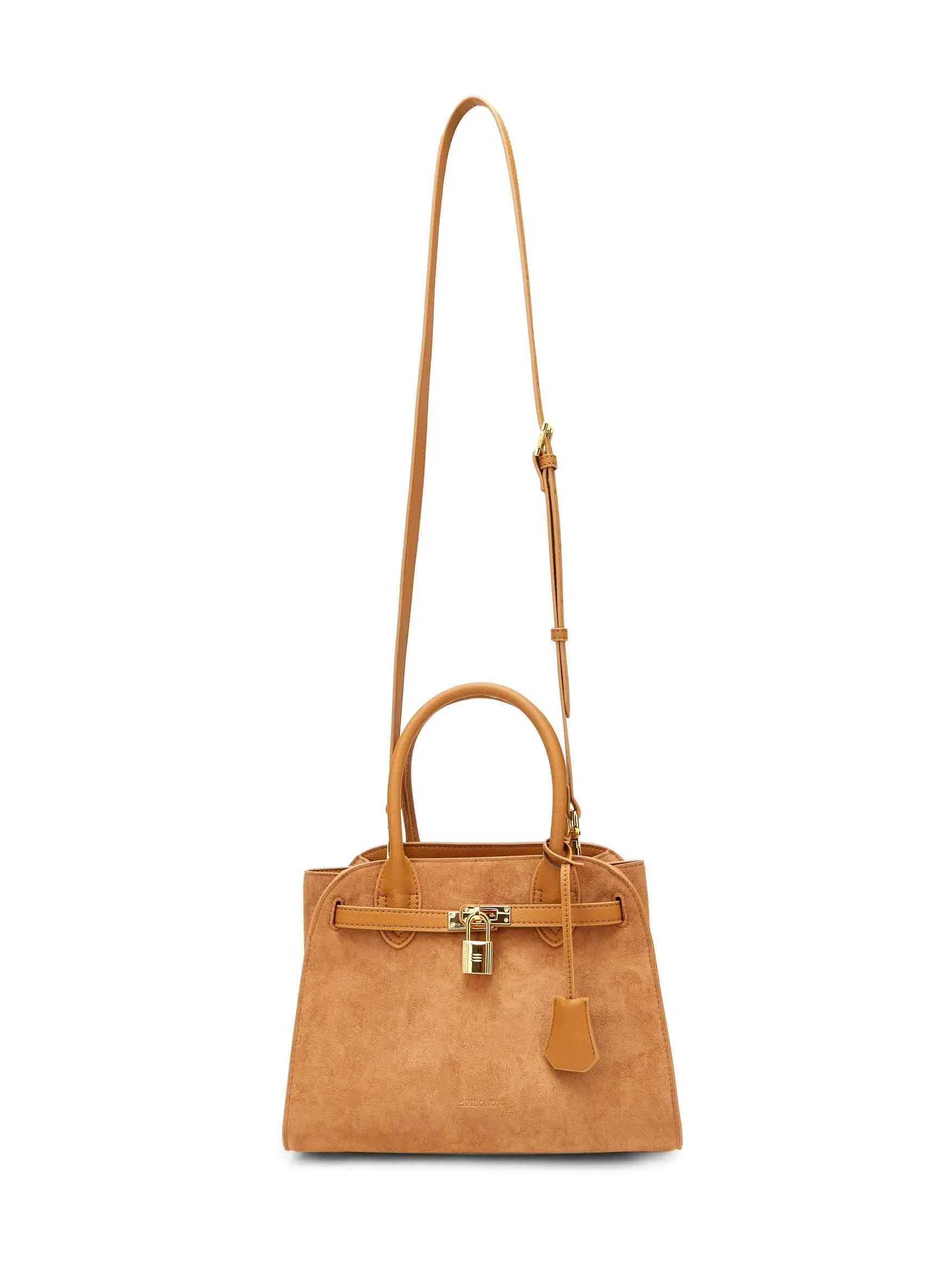 Ramona Top Handle Crossbody Bag - Light Brown sold by Sinbono product image thumbnail 4