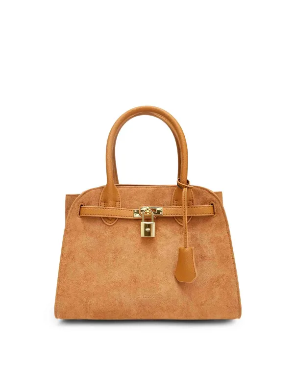 Ramona Top Handle Crossbody Bag - Light Brown made by Sinbono