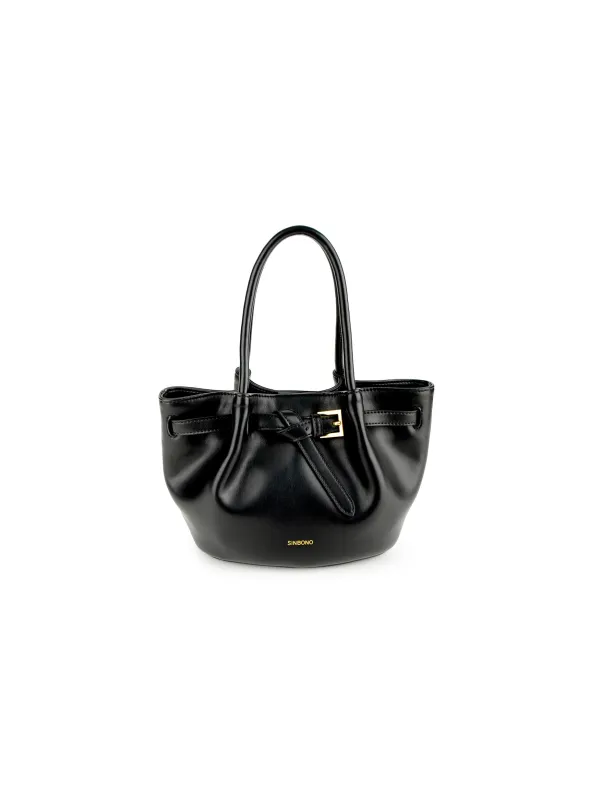 Elise Top Handle  Crossbody Bag-  Black made by Sinbono