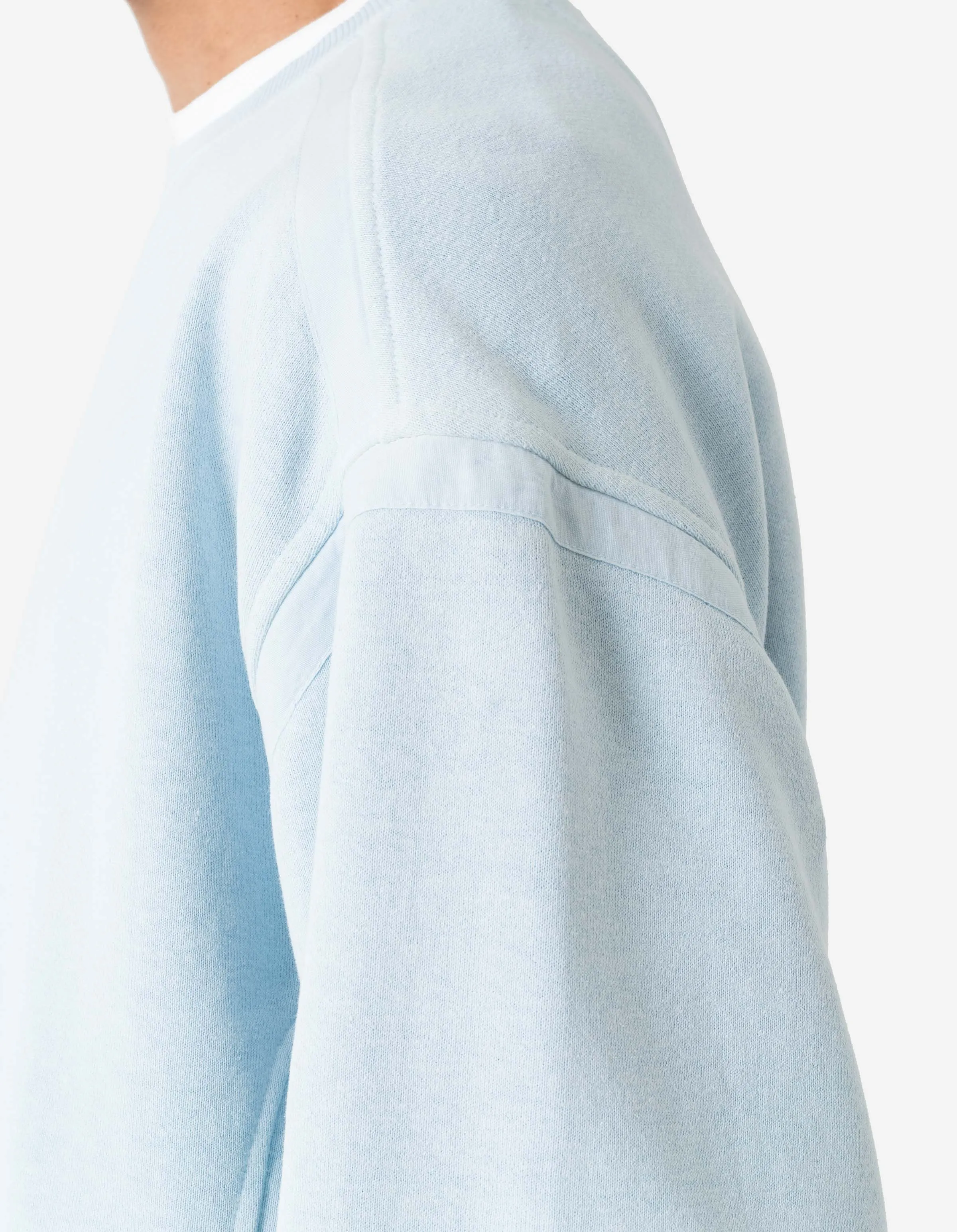 7207 Fabric Mix Cotton Crew Sweat Light Blue sold by Maharishi product image thumbnail 5