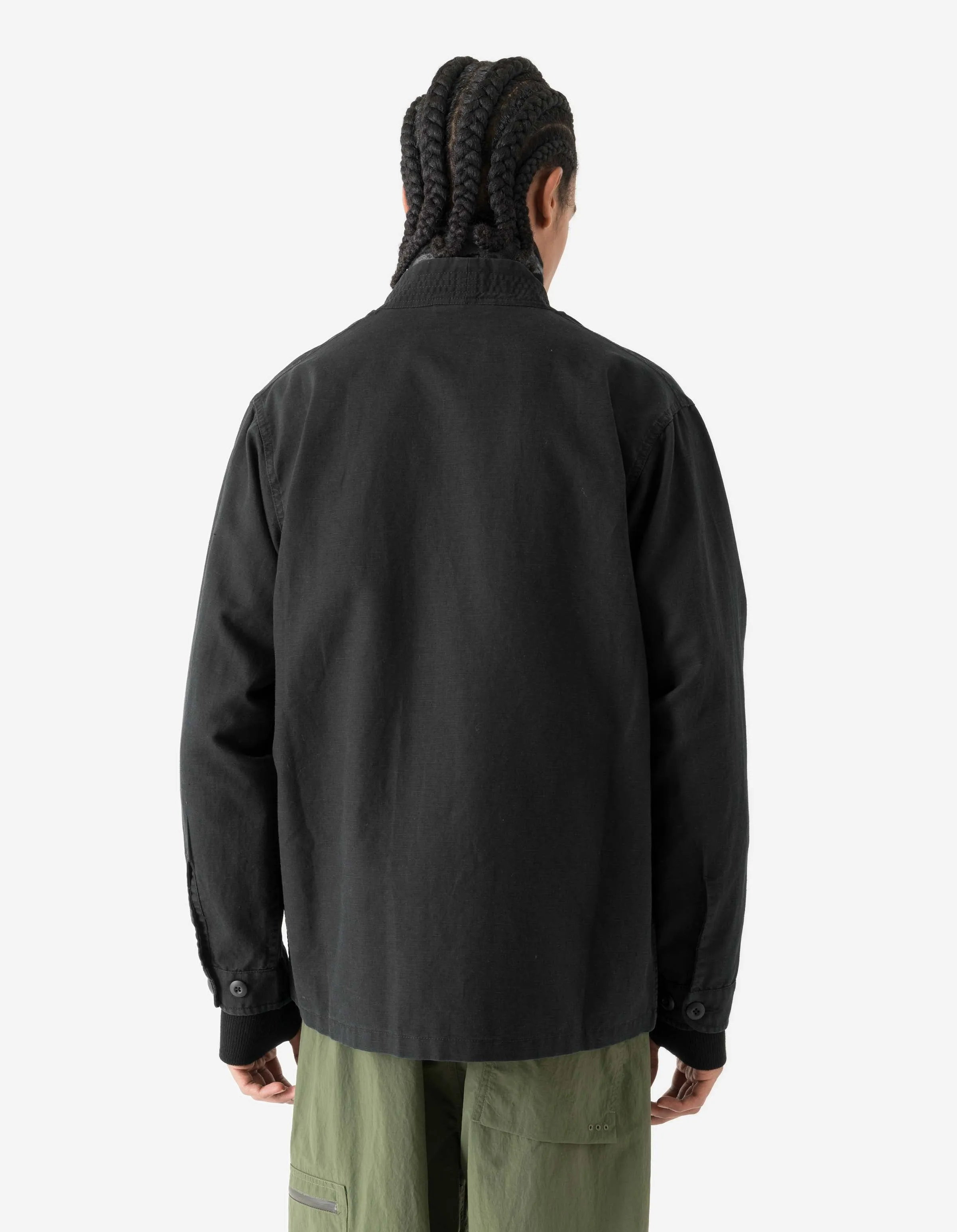 7399 WR Hemp Hanten Shirt Black sold by Maharishi product image thumbnail 3