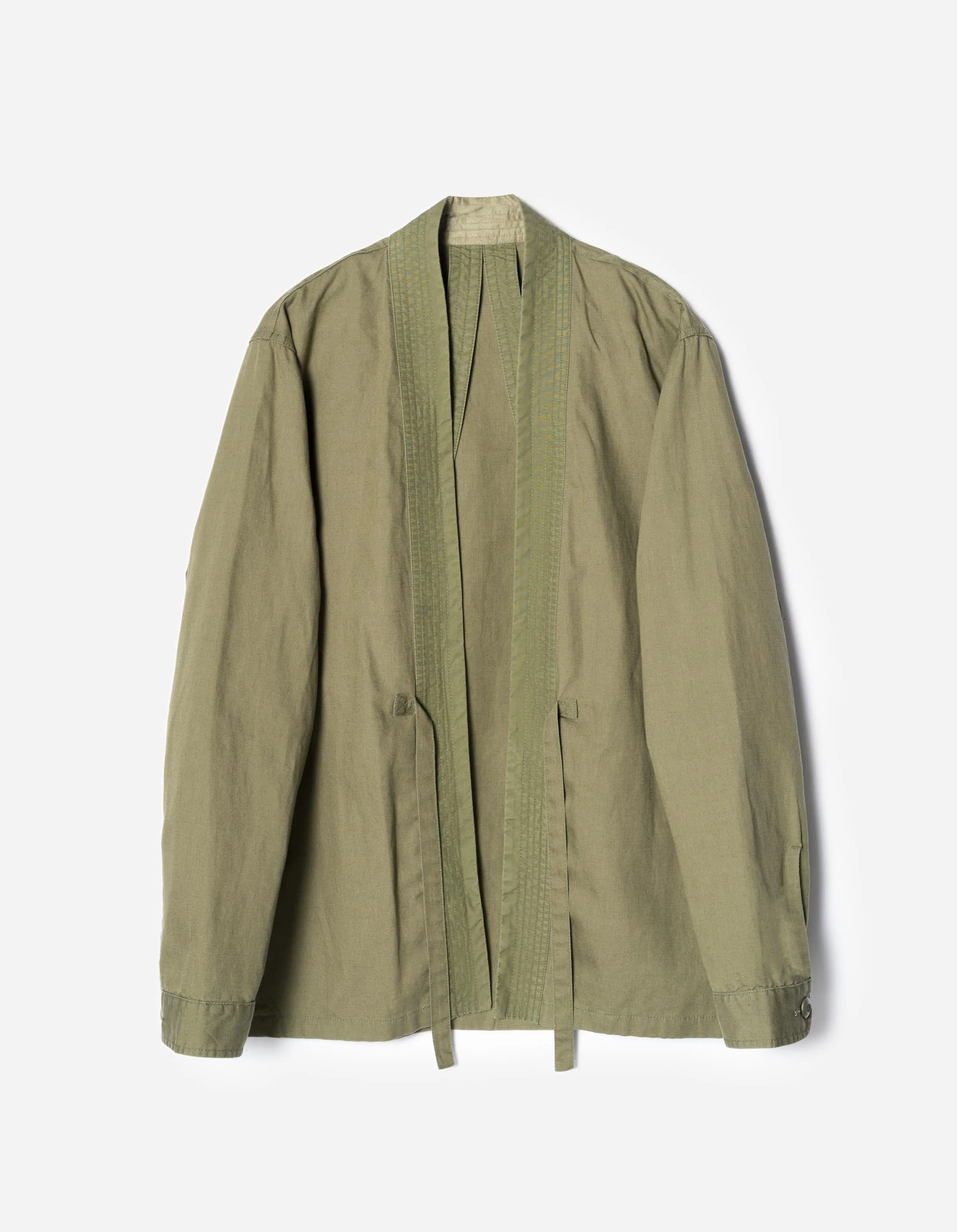 7399 WR Hemp Hanten Shirt Olive OG-107F sold by Maharishi