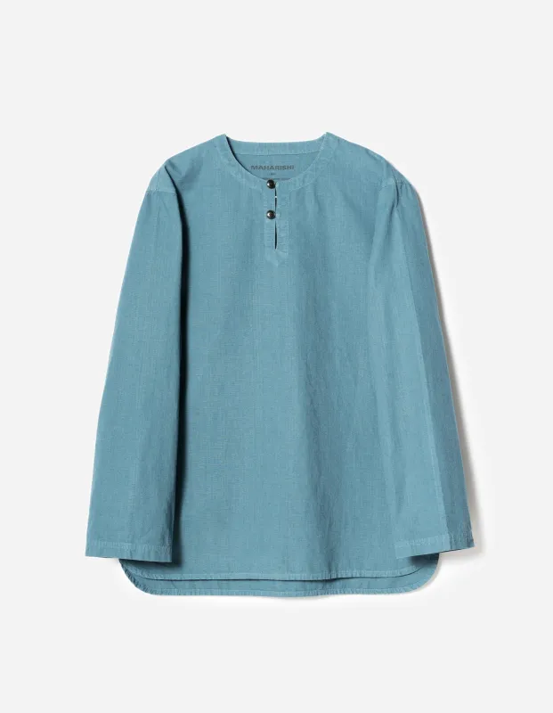 7216 Hemp Ripstop Kurta Shirt Airforce Blue sold by Maharishi