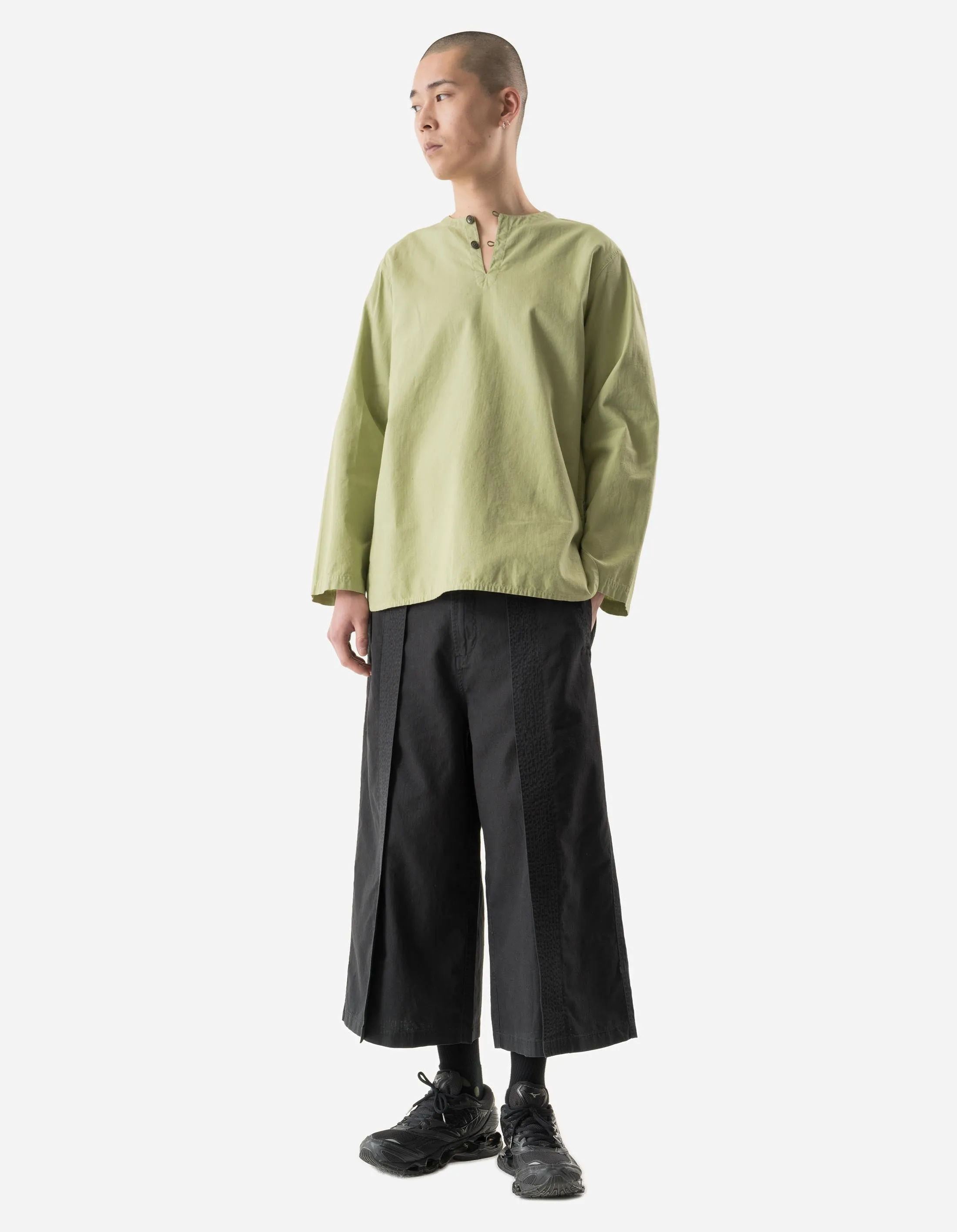 7216 Hemp Ripstop Kurta Shirt Moss Green sold by Maharishi product image thumbnail 2