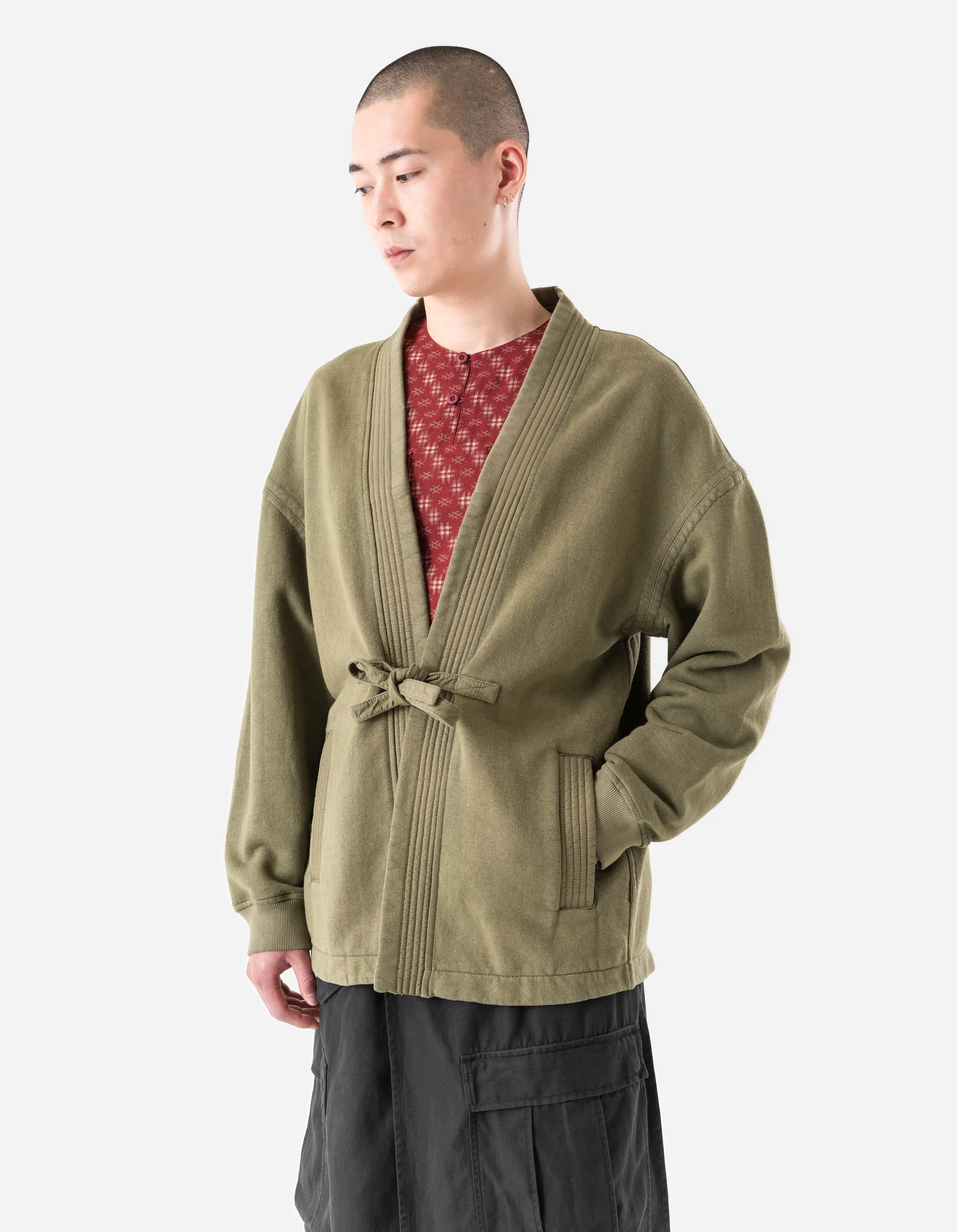 7206 Hemp Kimono Sweat Olive OG-107F sold by Maharishi product image thumbnail 2