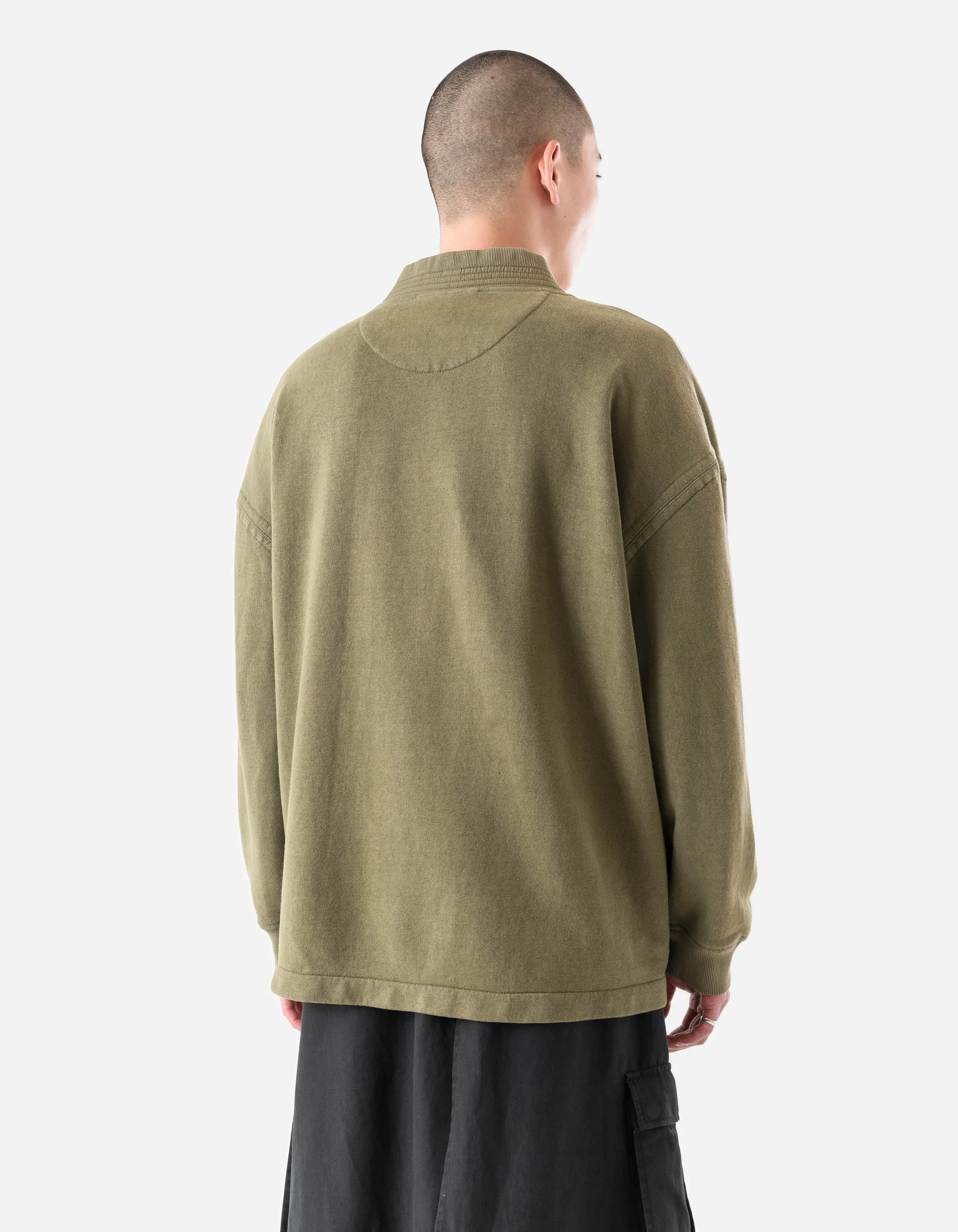 7206 Hemp Kimono Sweat Olive OG-107F sold by Maharishi product image thumbnail 4