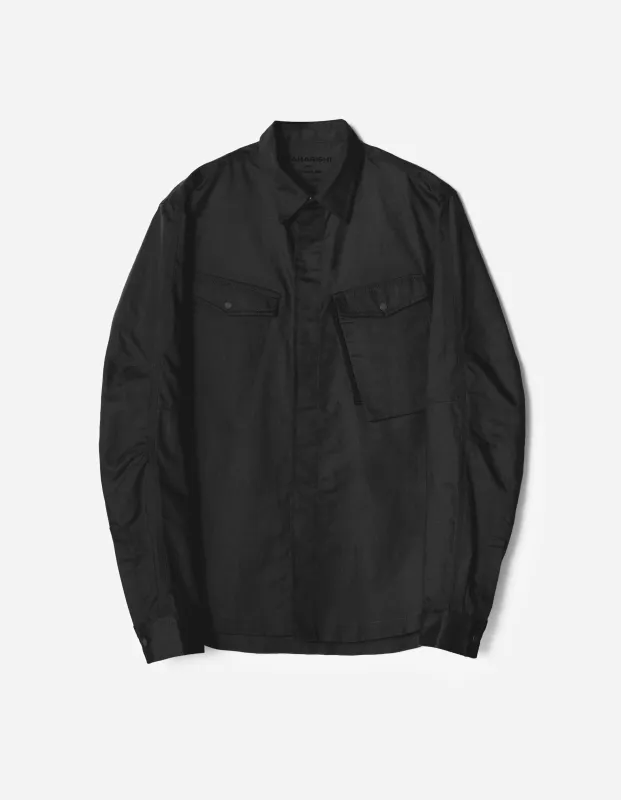 7402 WR Hemp Custom Shirt Black sold by Maharishi
