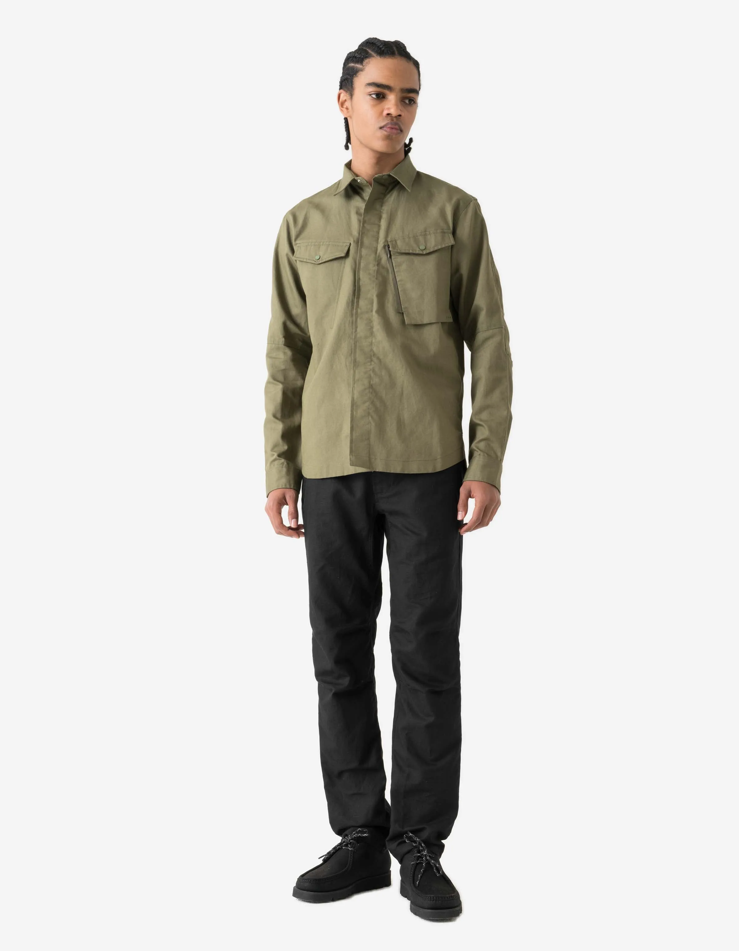 7402 WR Hemp Custom Shirt Olive OG-107F sold by Maharishi product image thumbnail 2