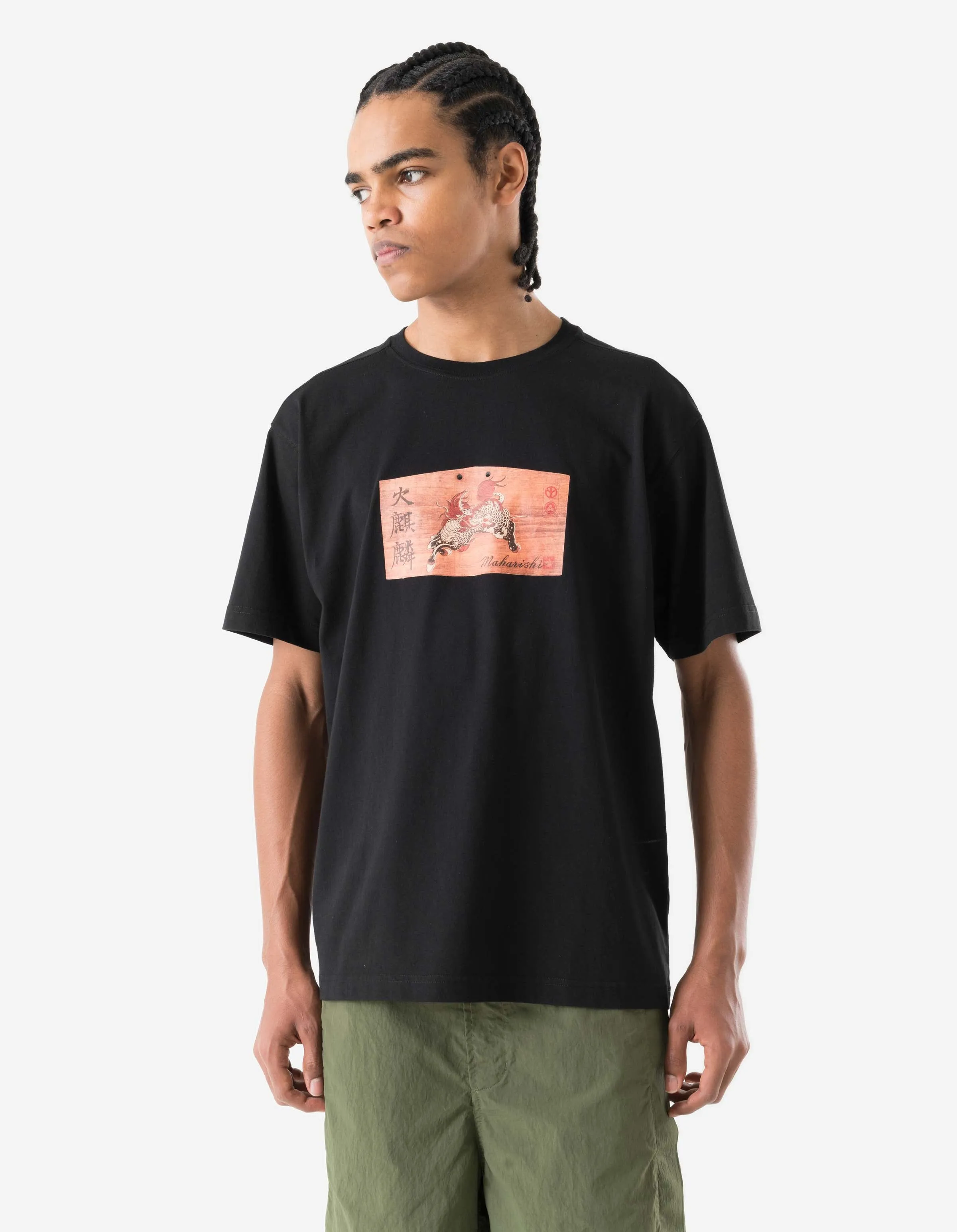 7240 Ema Kirin Plaque T-Shirt Black sold by Maharishi product image thumbnail 2