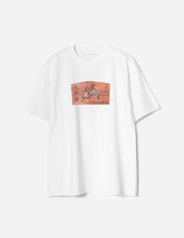 7240 Ema Kirin Plaque T-Shirt White sold by Maharishi