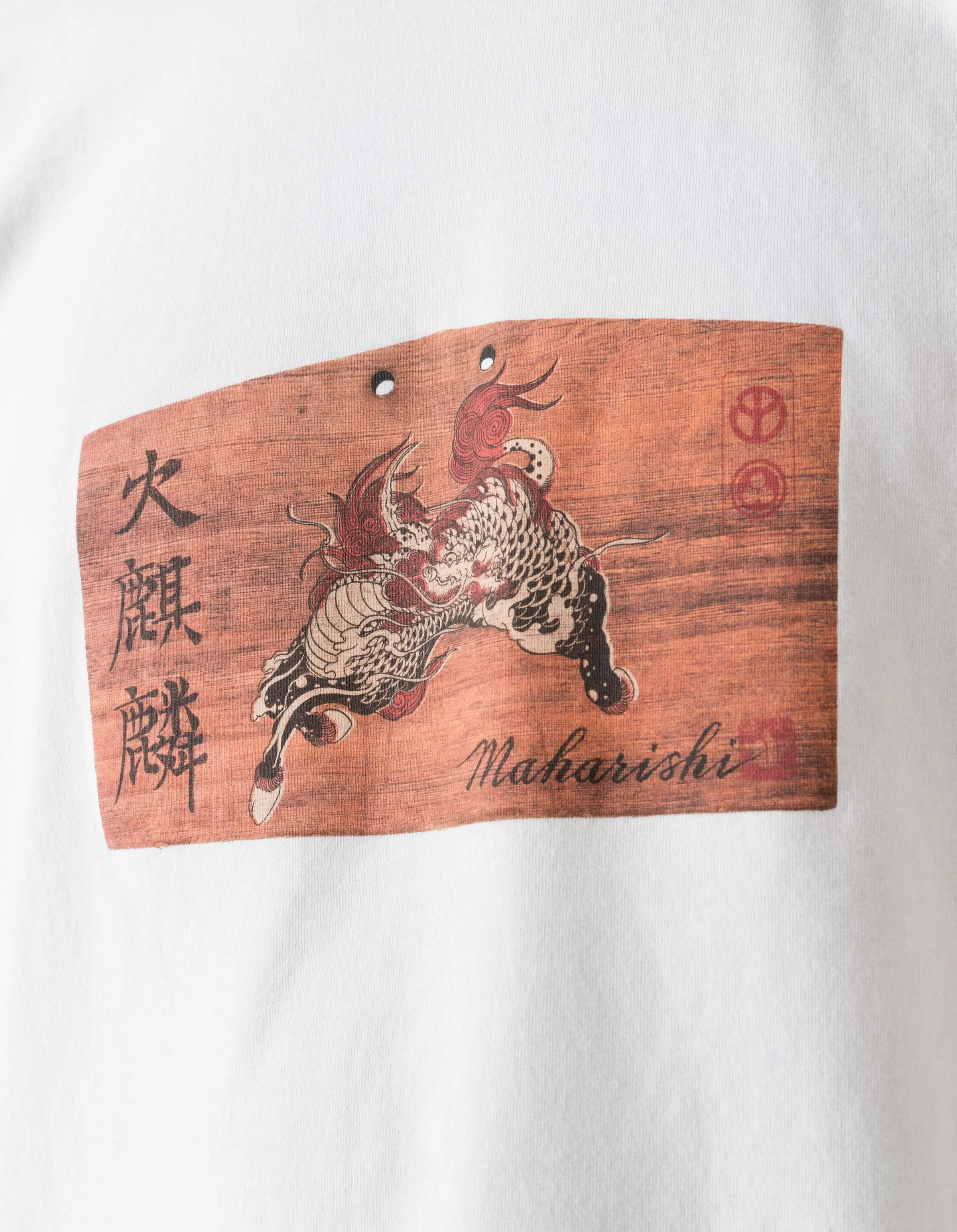 7240 Ema Kirin Plaque T-Shirt White sold by Maharishi product image thumbnail 3