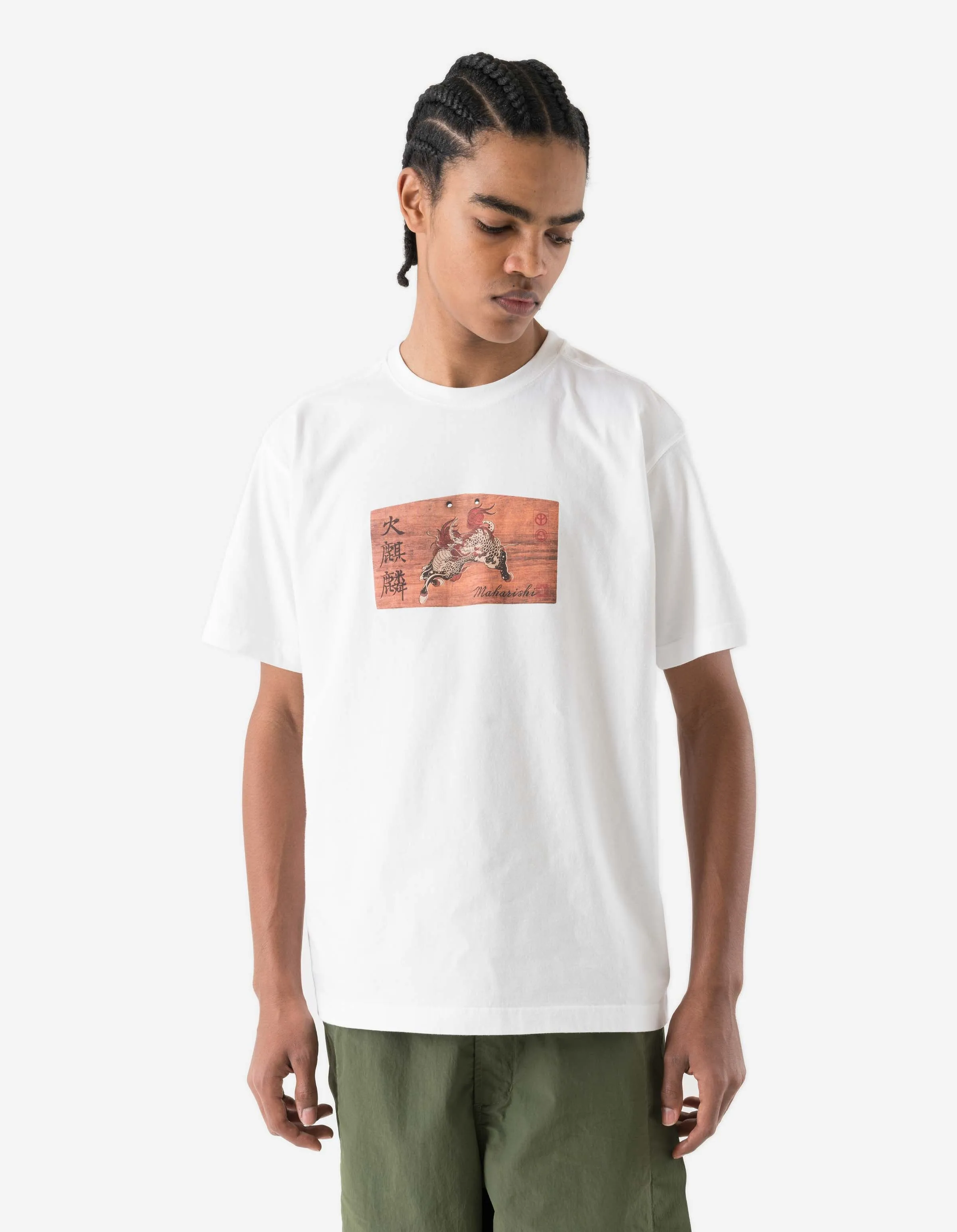 7240 Ema Kirin Plaque T-Shirt White sold by Maharishi product image thumbnail 2
