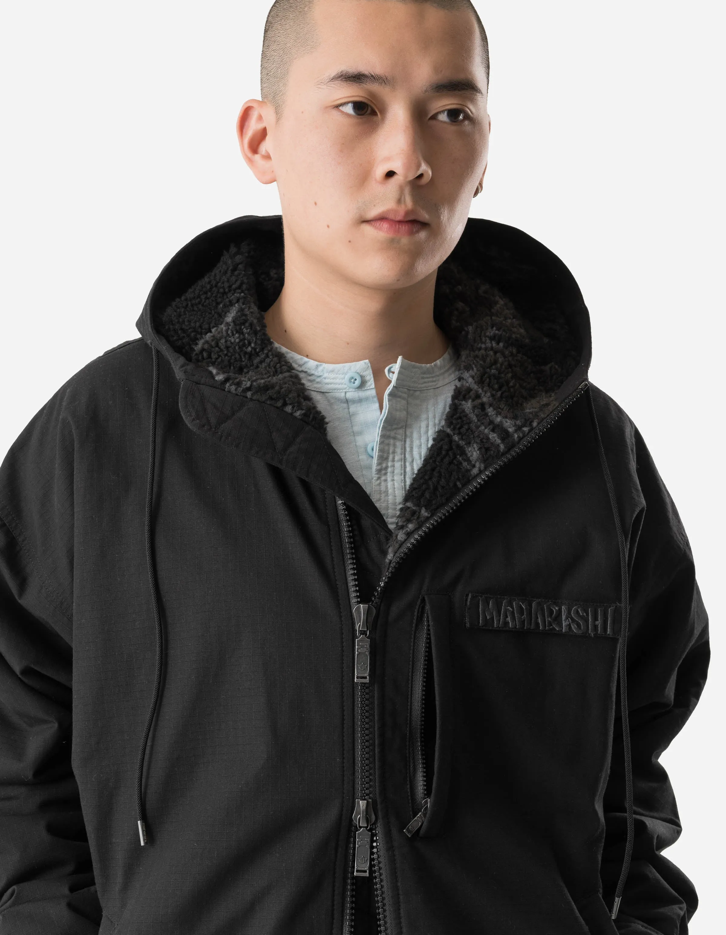 7214 Beach Fishtail Parka Black sold by Maharishi product image thumbnail 3