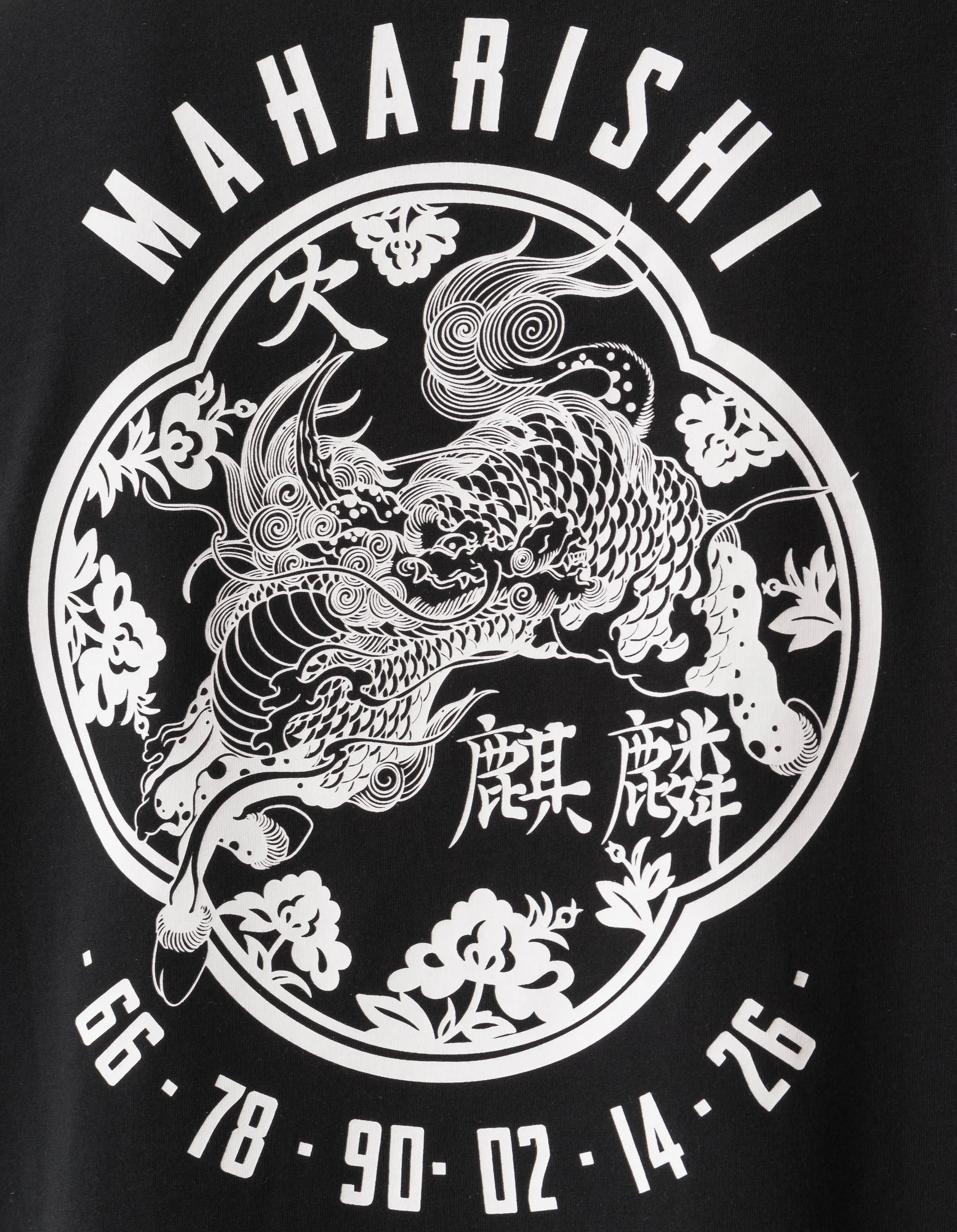 7238 Paper Cut Kirin T-Shirt Black sold by Maharishi product image thumbnail 4