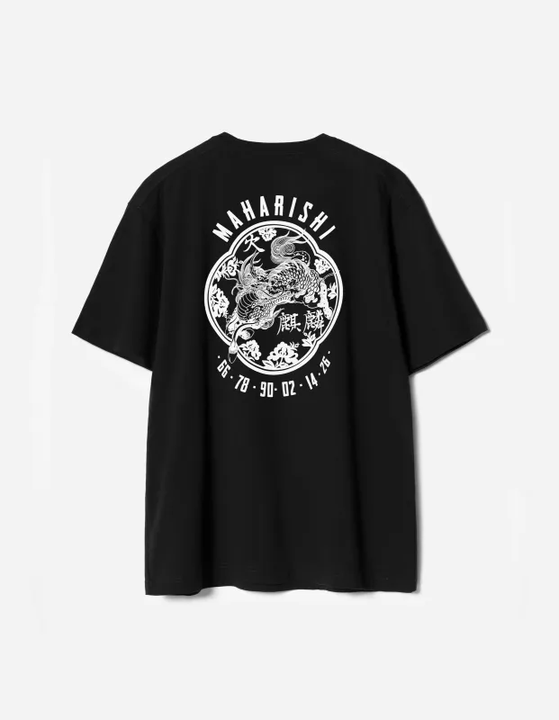 7238 Paper Cut Kirin T-Shirt Black sold by Maharishi