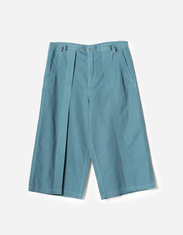 7217 Cropped Hakama Pants Airforce Blue sold by Maharishi