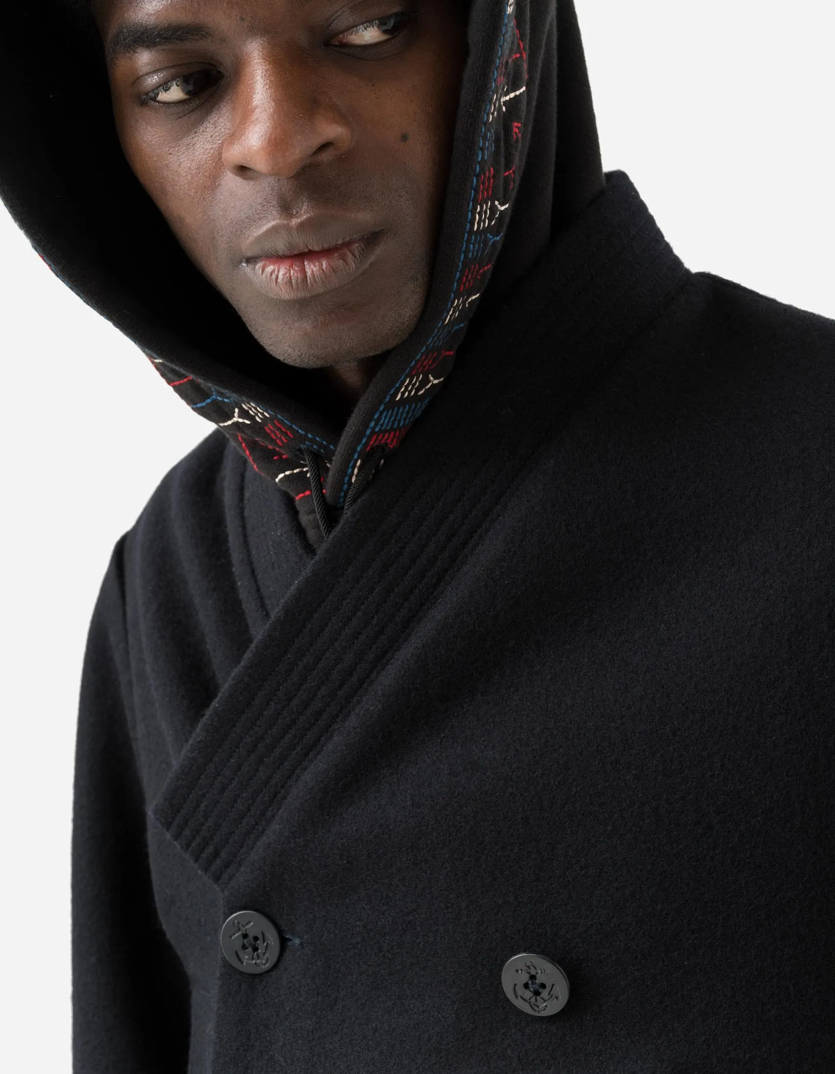 7109 Hanbok Pea Coat Navy sold by Maharishi product image thumbnail 4