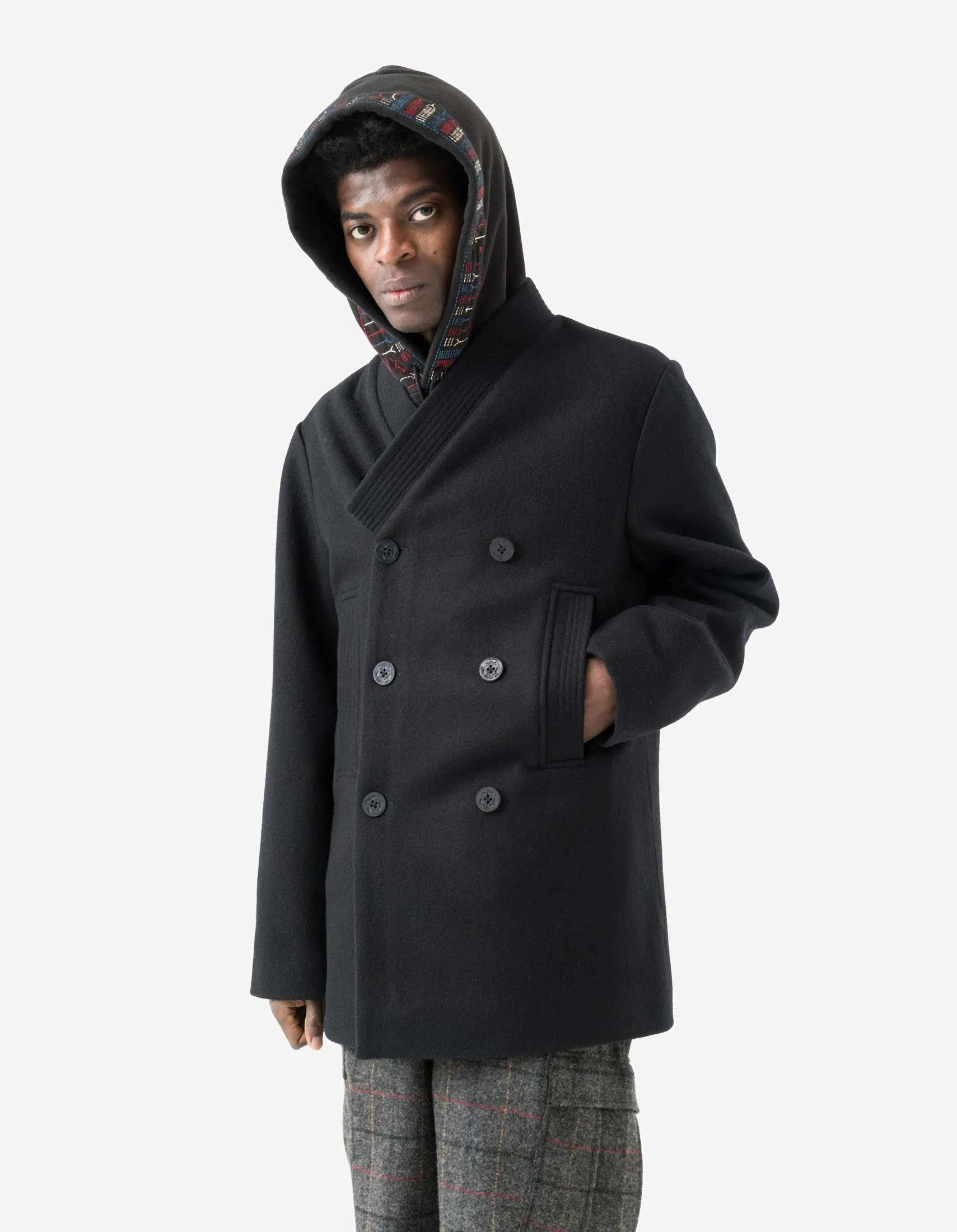 7109 Hanbok Pea Coat Navy sold by Maharishi product image thumbnail 2