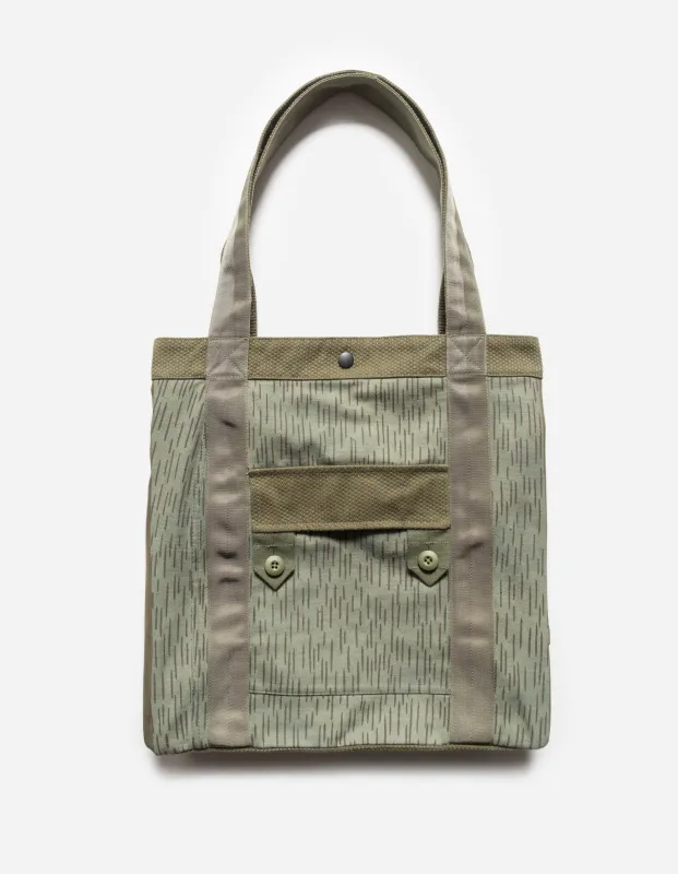 6088 Upcycled Tote Bag Olive made by Maharishi